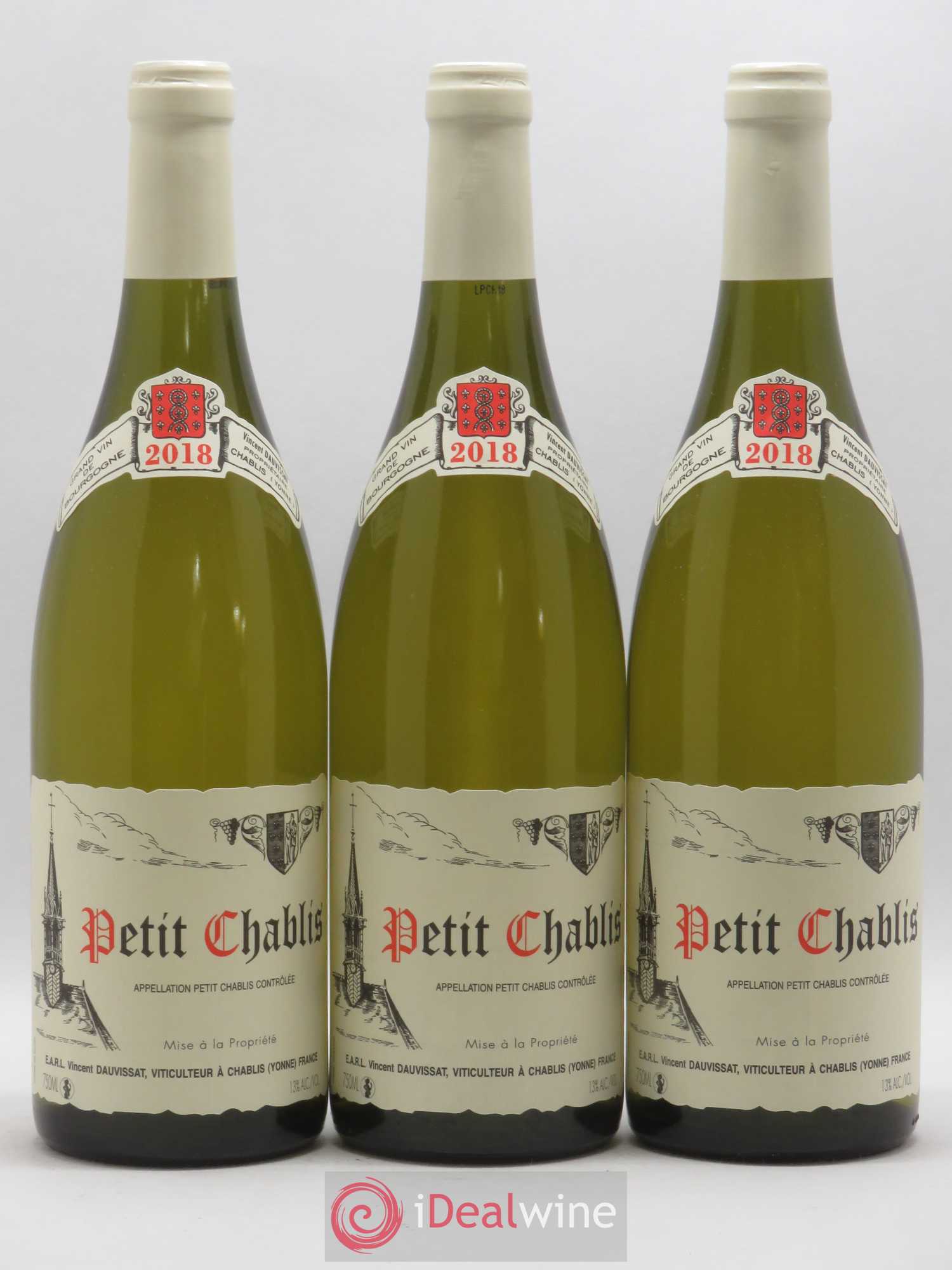 Petit Chablis Vincent Dauvissat (Domaine) 2018 - Lot de 3 bouteilles - 0
