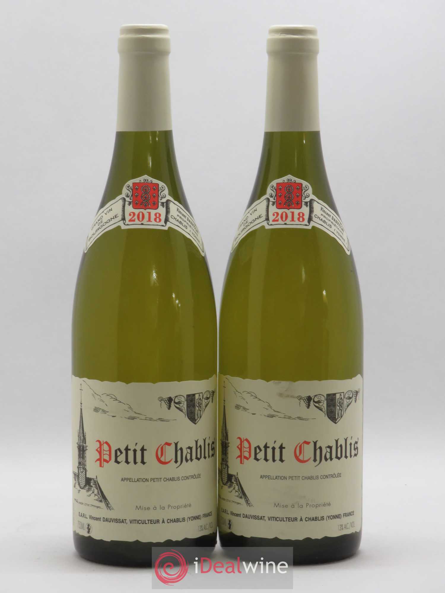 Petit Chablis Vincent Dauvissat (Domaine) 2018 - Lot de 2 bouteilles - 0