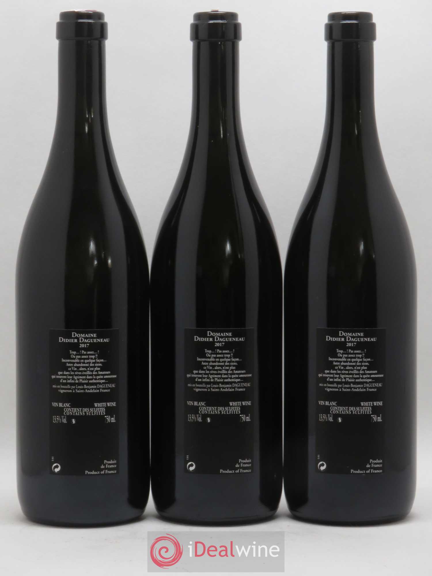 Vin de France Silex Dagueneau 2017 - Posten von 3 Flaschen - 1
