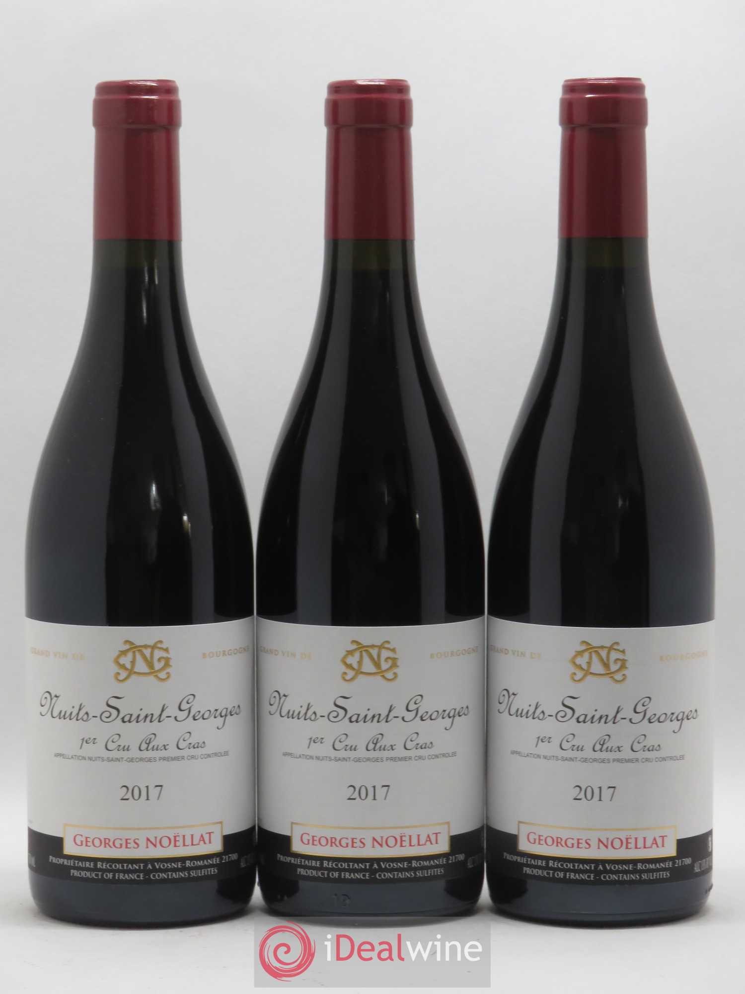 Nuits-Saint-Georges 1er Cru Aux Cras Georges Noëllat (Domaine) 2017 - Lot de 3 bouteilles - 0