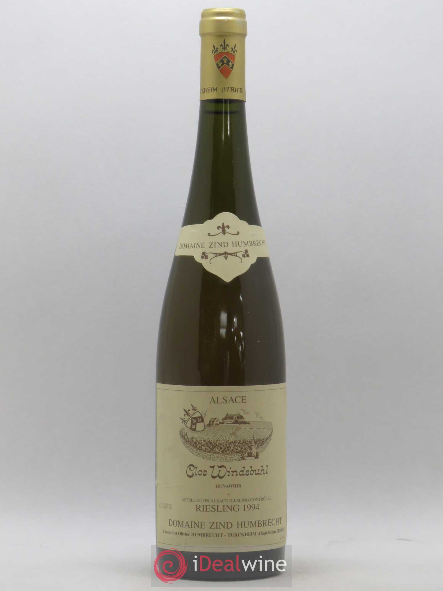 Alsace Riesling Clos Windsbuhl Zind-Humbrecht (Domaine) 1994 - Lot de 1 bouteille - 0