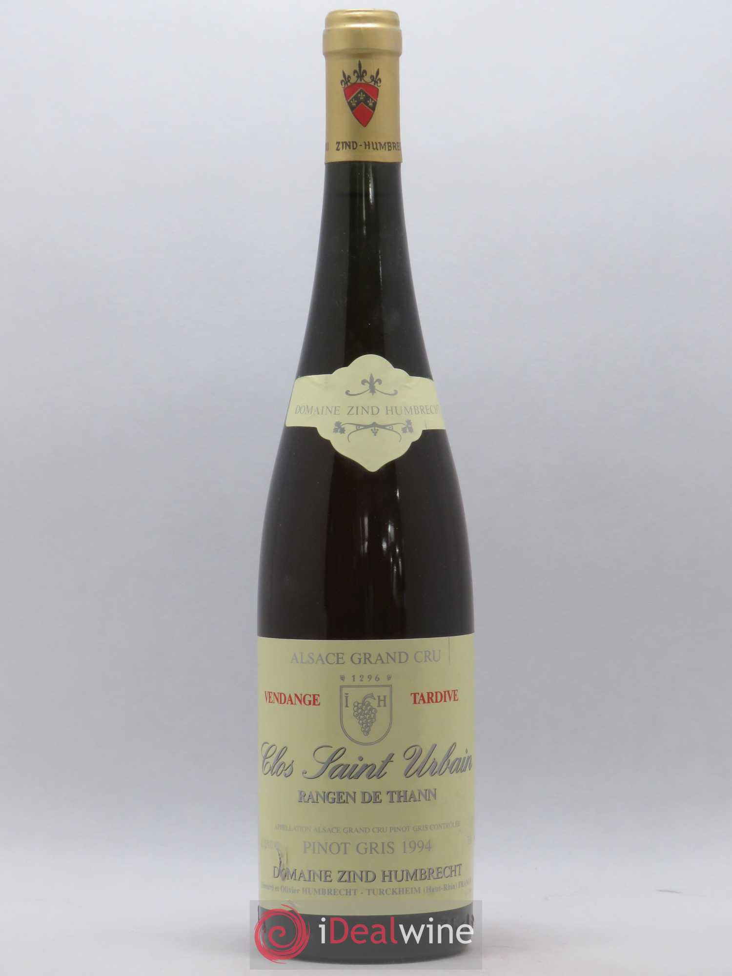 Pinot Gris (Tokay) Vendanges Tardives Grand Cru Rangen de Thann Clos Saint Urbain Zind-Humbrecht 1994 - Lotto di 1 bottiglia - 0