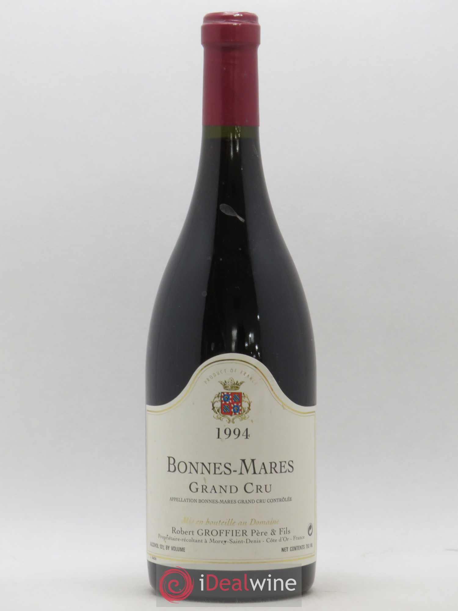 Bonnes-Mares Grand Cru Robert Groffier Père & Fils (Domaine) 1994 - Lot de 1 bouteille - 0