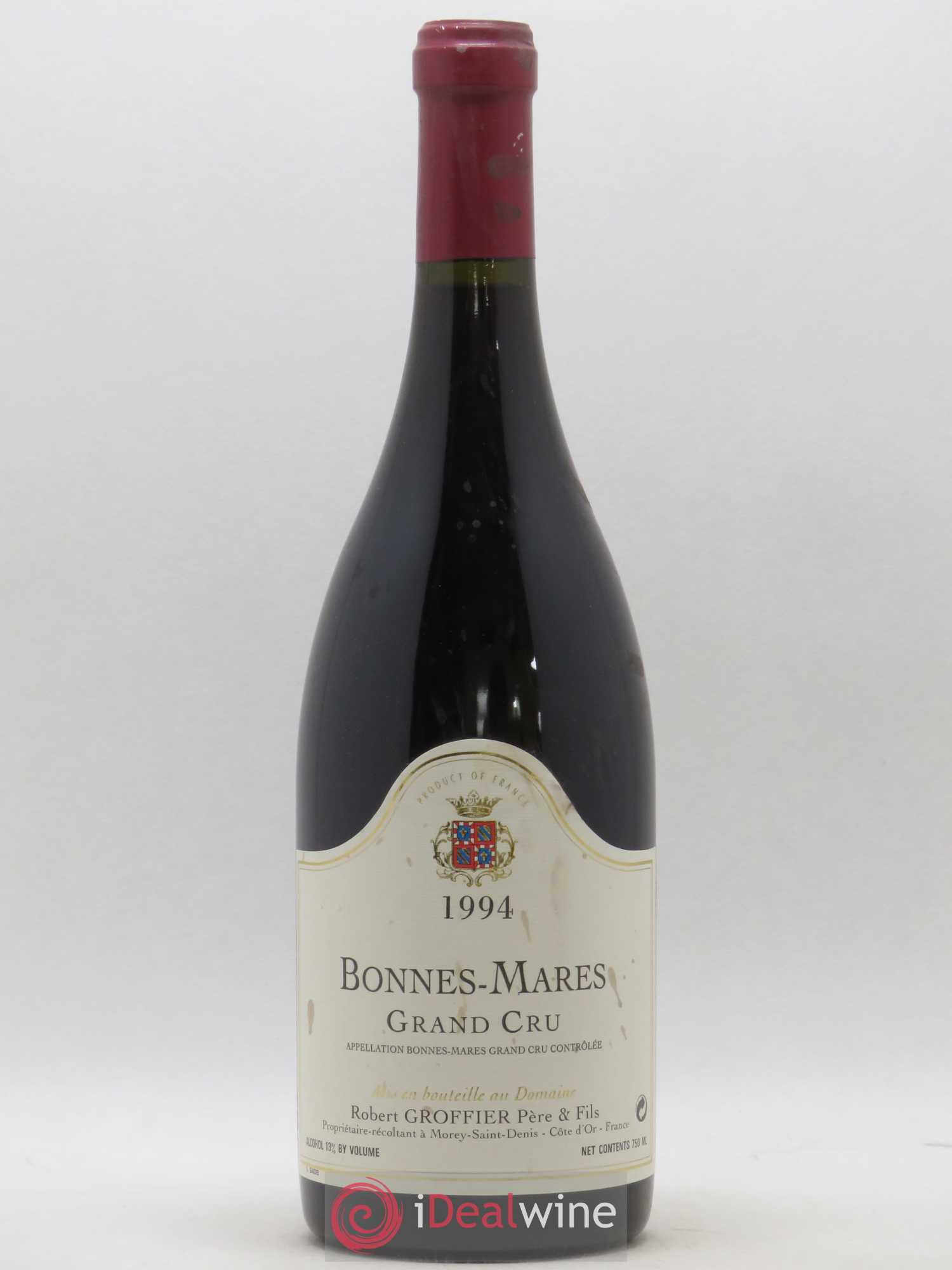 Bonnes-Mares Grand Cru Robert Groffier Père & Fils (Domaine) 1994 - Lot de 1 bouteille - 0