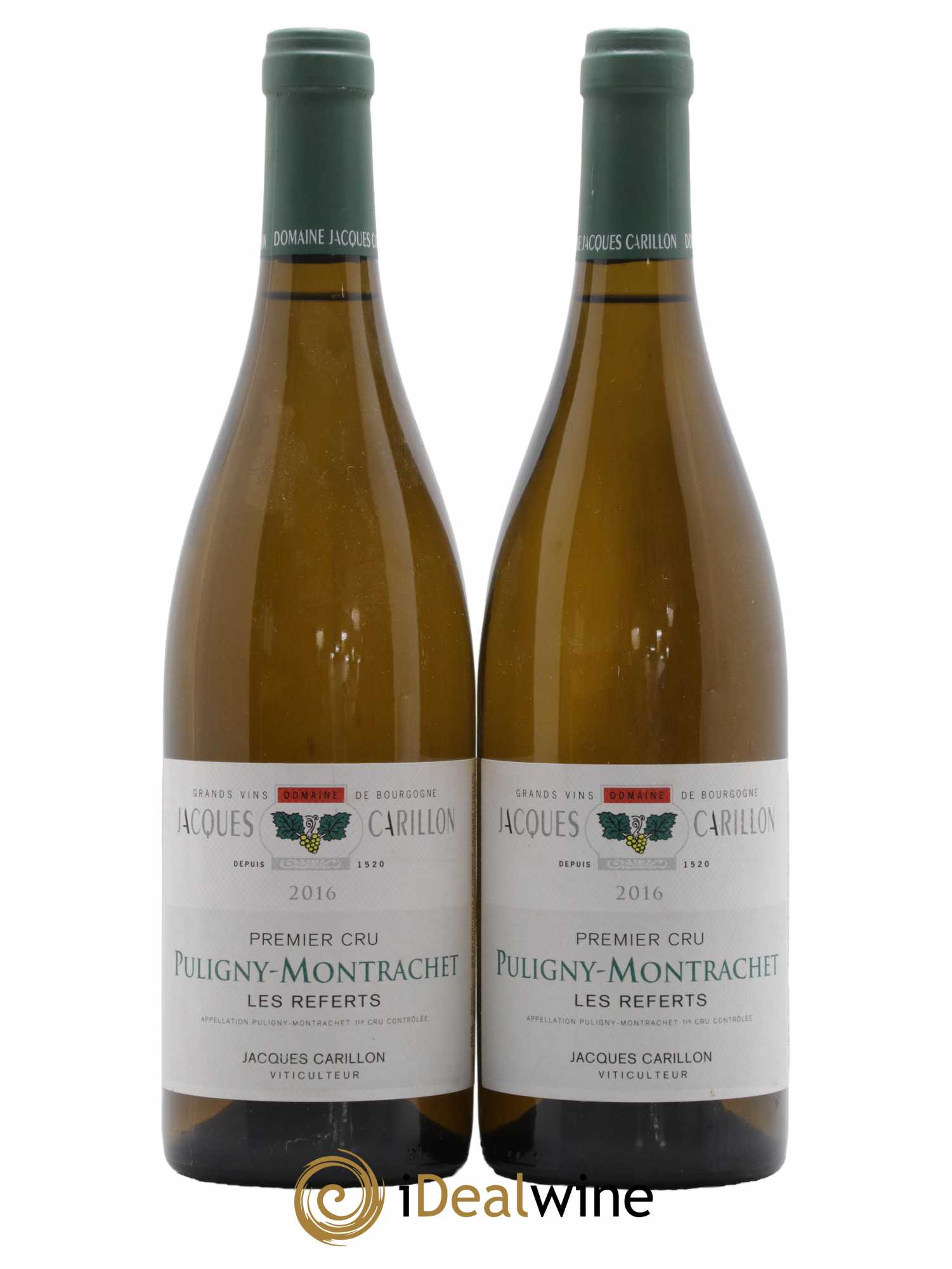 Puligny-Montrachet 1er Cru Les Referts Jacques Carillon (Domaine) 2016 - Lot de 2 bouteilles - 0