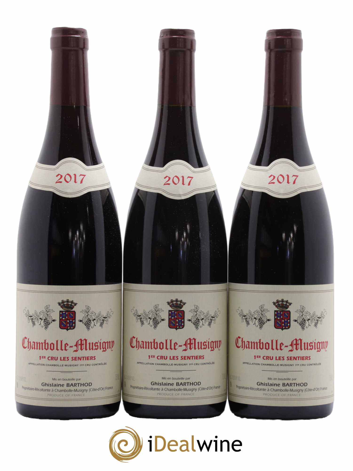 Chambolle-Musigny 1er Cru Les Sentiers Domaine Ghislaine Barthod 2017 - Lot de 3 bouteilles - 0