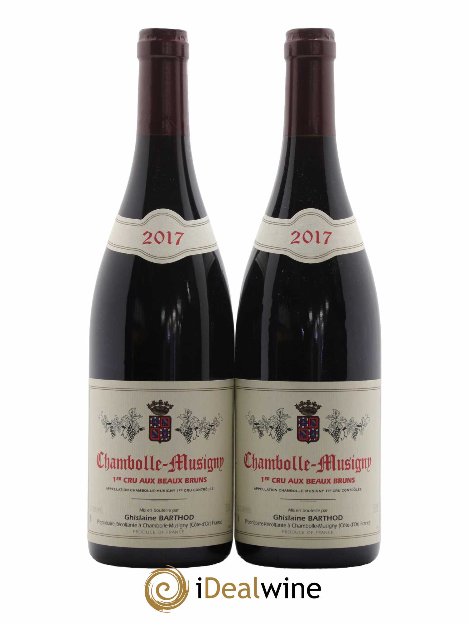 Chambolle-Musigny 1er Cru Aux Beaux Bruns Ghislaine Barthod 2017 - Lot de 2 bouteilles - 0