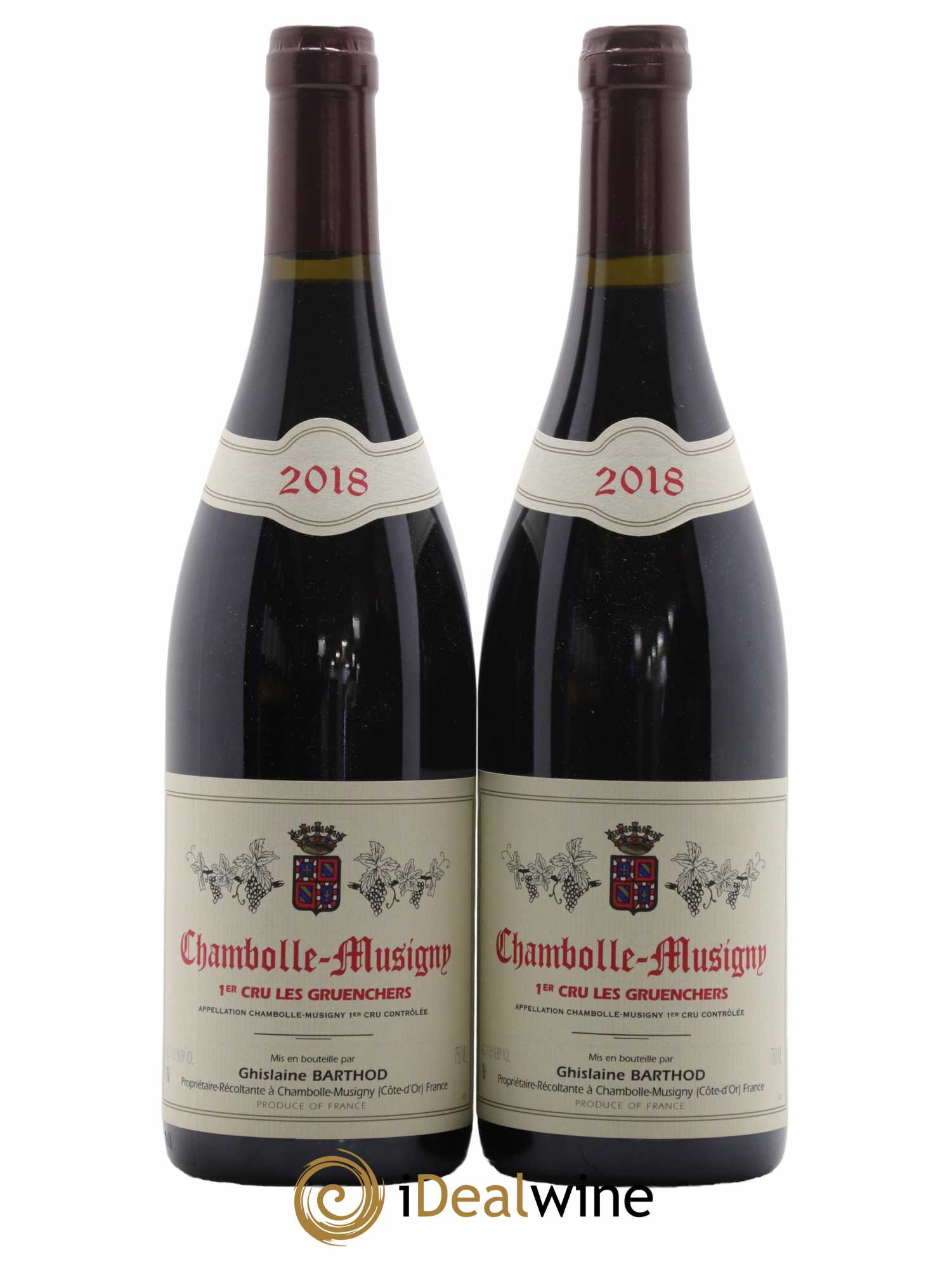 Chambolle-Musigny 1er Cru Les Gruenchers Ghislaine Barthod 2018 - Lot de 2 bouteilles - 0
