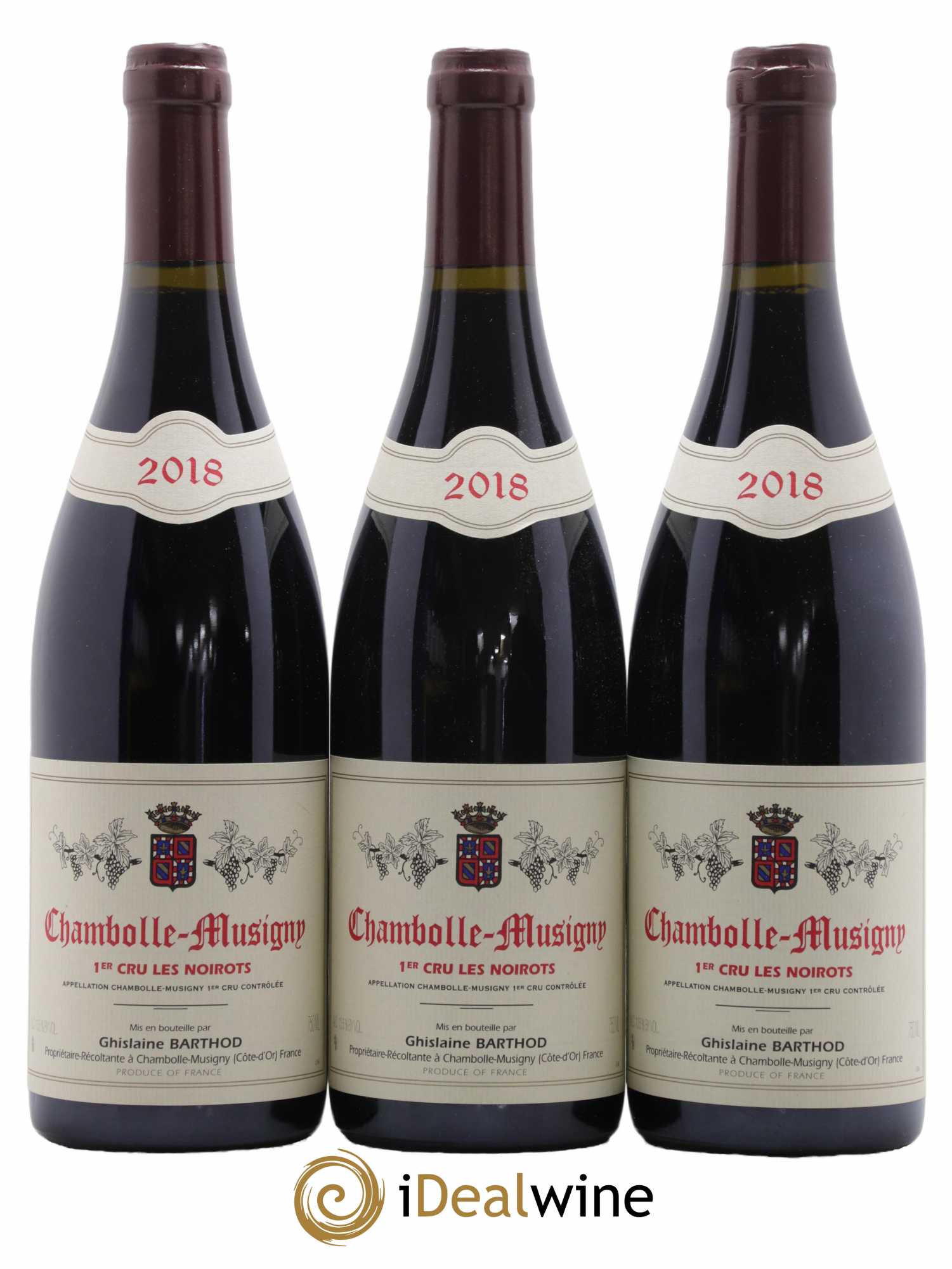 Chambolle-Musigny 1er Cru Les Noirots Domaine Ghislaine Barthod 2018 - Lot de 3 bouteilles - 0