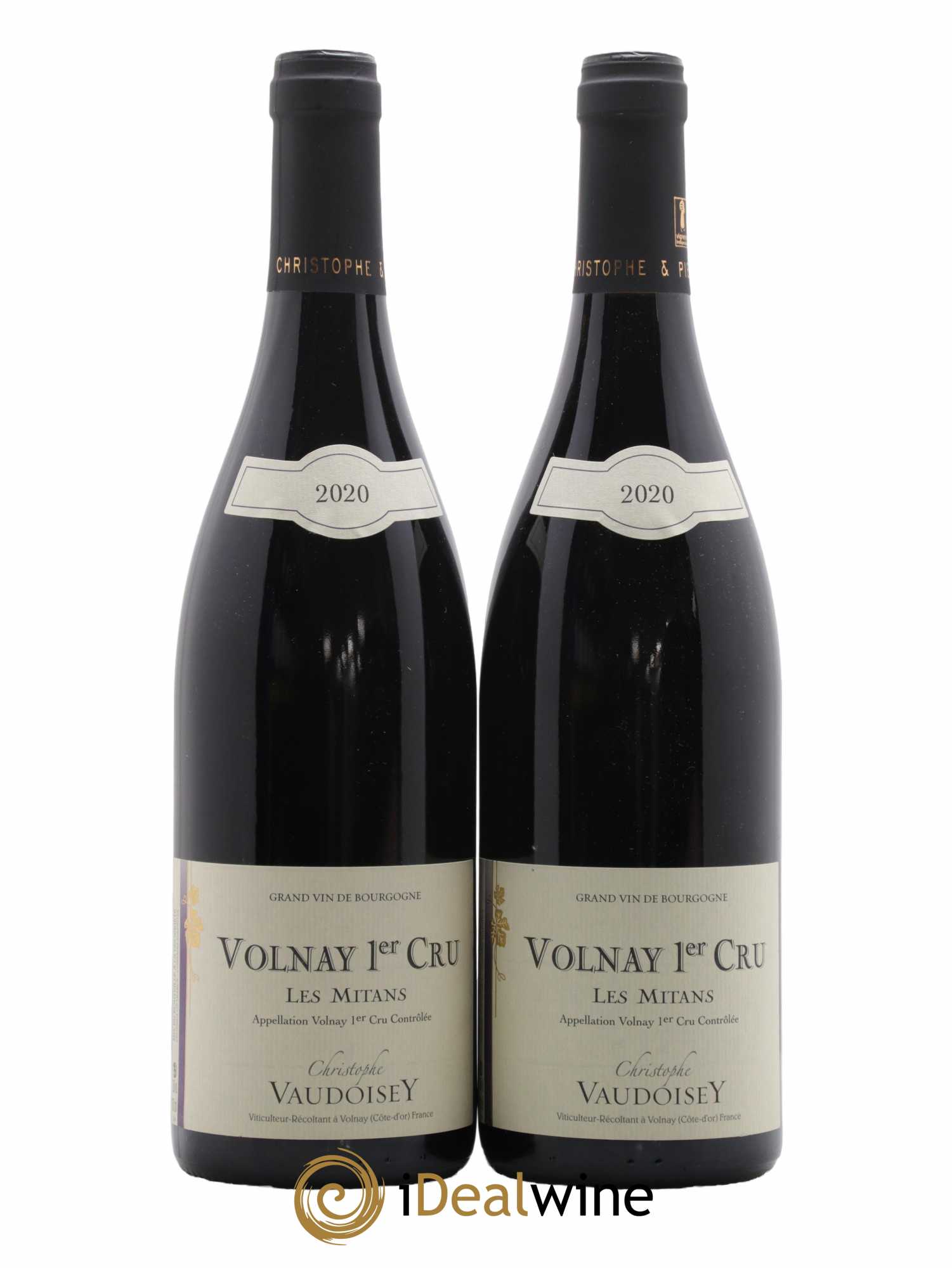 Volnay 1er Cru Les Mitans Domaine Christophe Vaudoisey 2020 - Lot de 2 bouteilles - 0