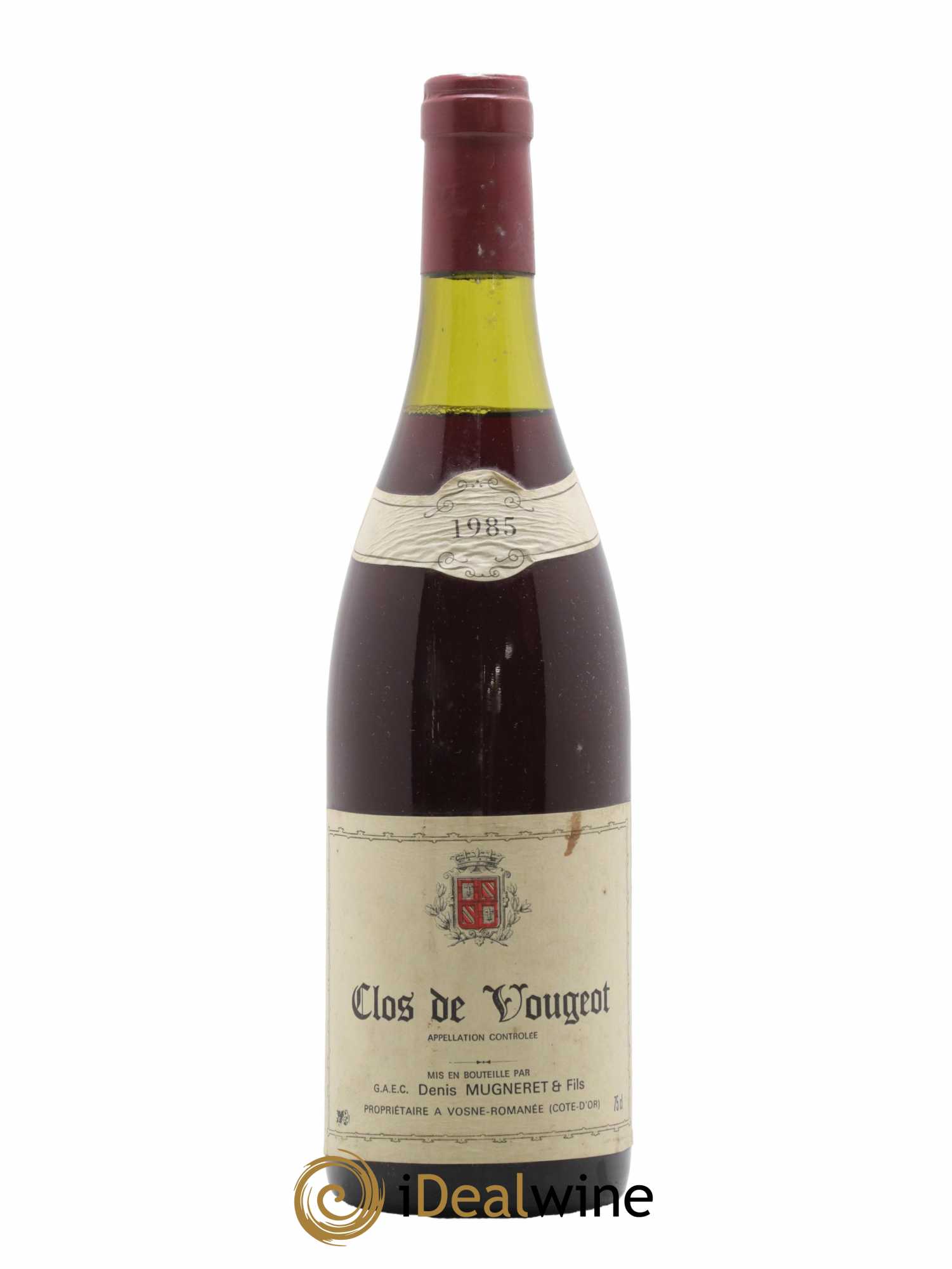 Clos de Vougeot Grand Cru Domaine Denis Mugneret 1985 - Lot de 1 bouteille - 0