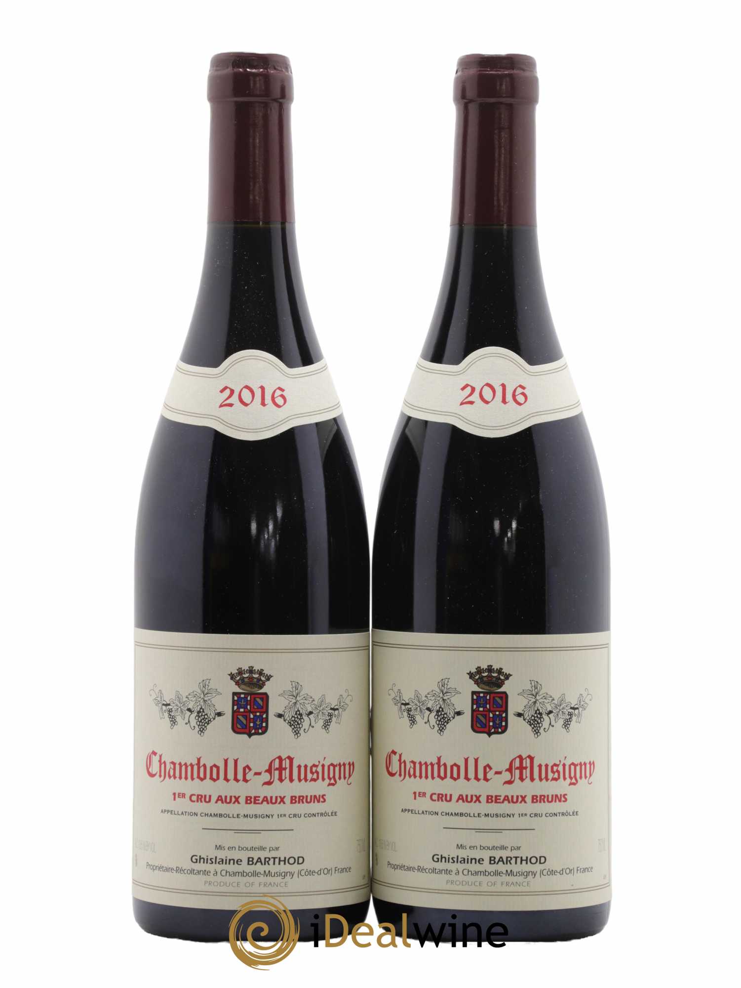 Chambolle-Musigny 1er Cru Aux Beaux Bruns Ghislaine Barthod 2016 - Lot de 2 bouteilles - 0