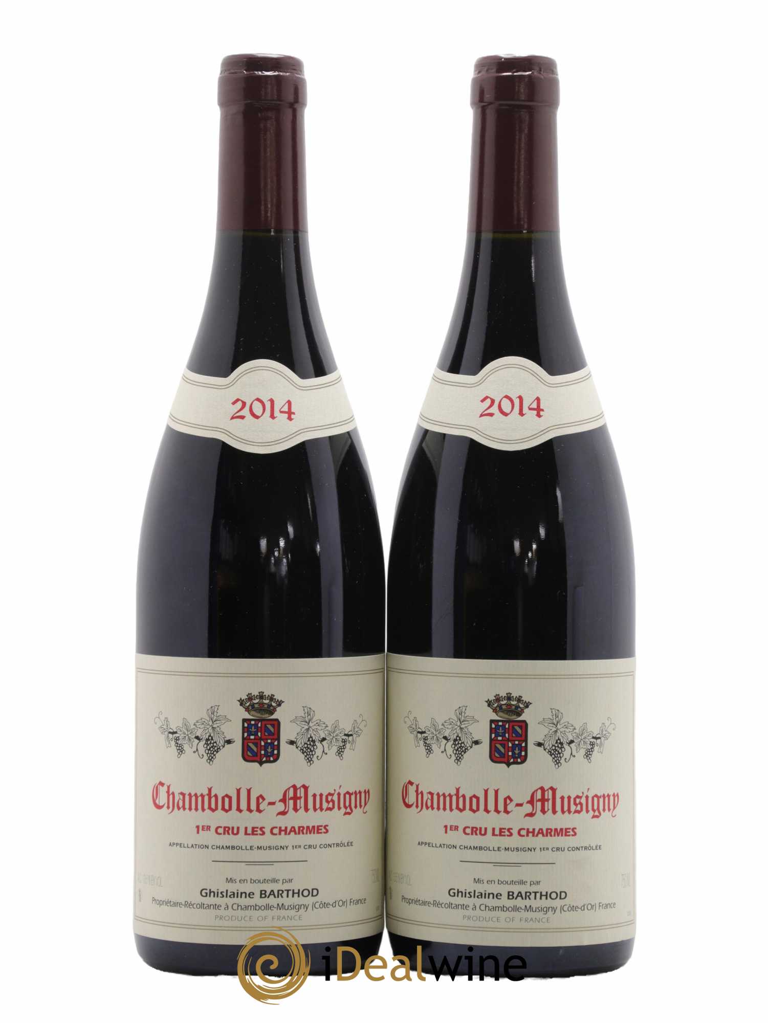 Chambolle-Musigny 1er Cru Les Charmes Ghislaine Barthod 2014 - Lot de 2 bouteilles - 0