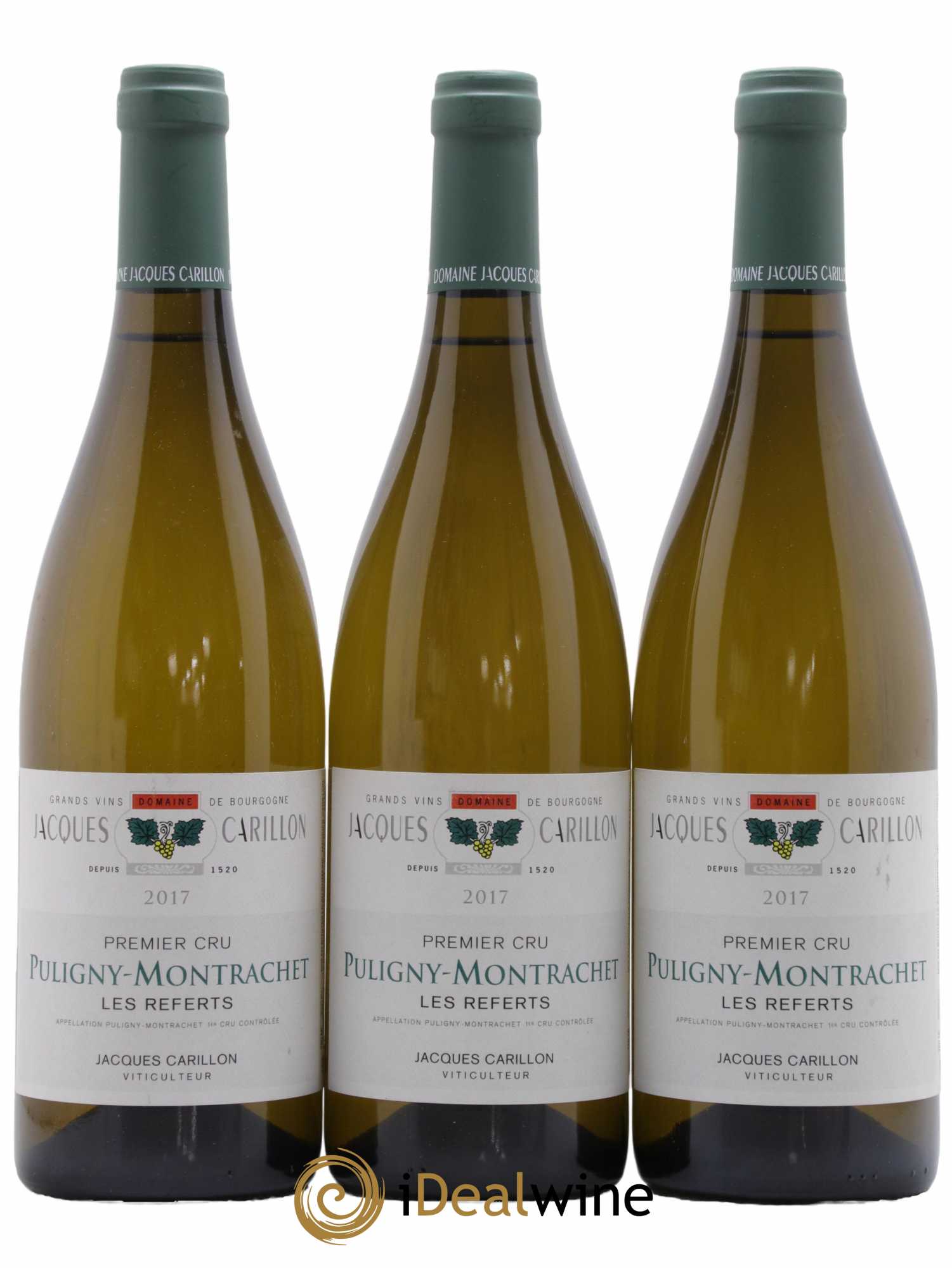 Puligny-Montrachet 1er Cru Les Referts Jacques Carillon (Domaine) 2017 - Lot de 3 bouteilles - 0