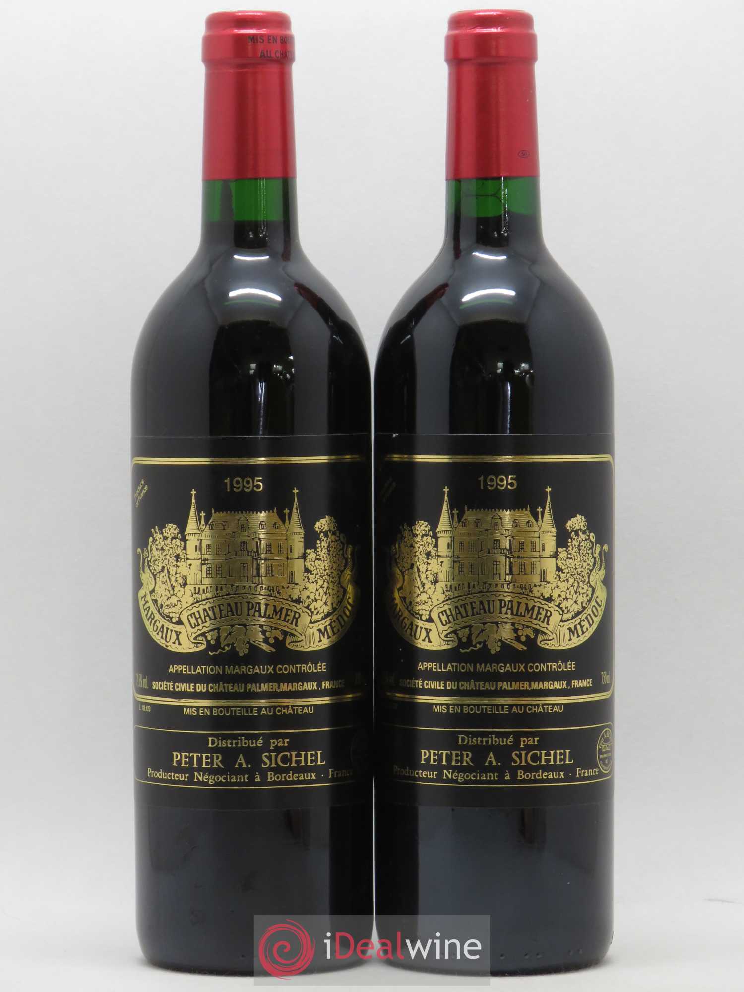 Château Palmer 3ème Grand Cru Classé 1995 - Lot de 2 bouteilles - 0