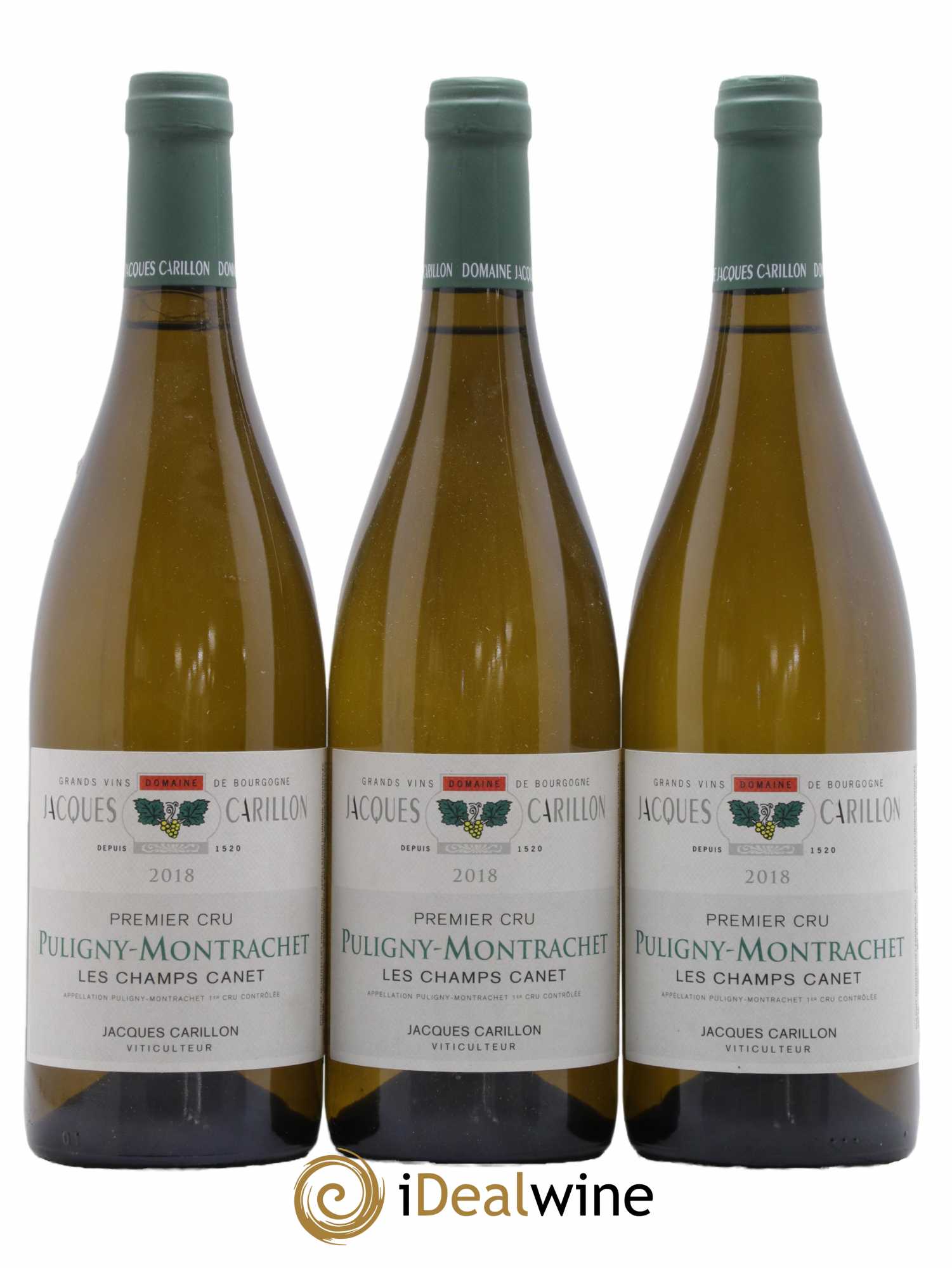 Puligny-Montrachet 1er Cru Les Champs Canet Jacques Carillon (Domaine) 2018 - Lot de 3 bouteilles - 0
