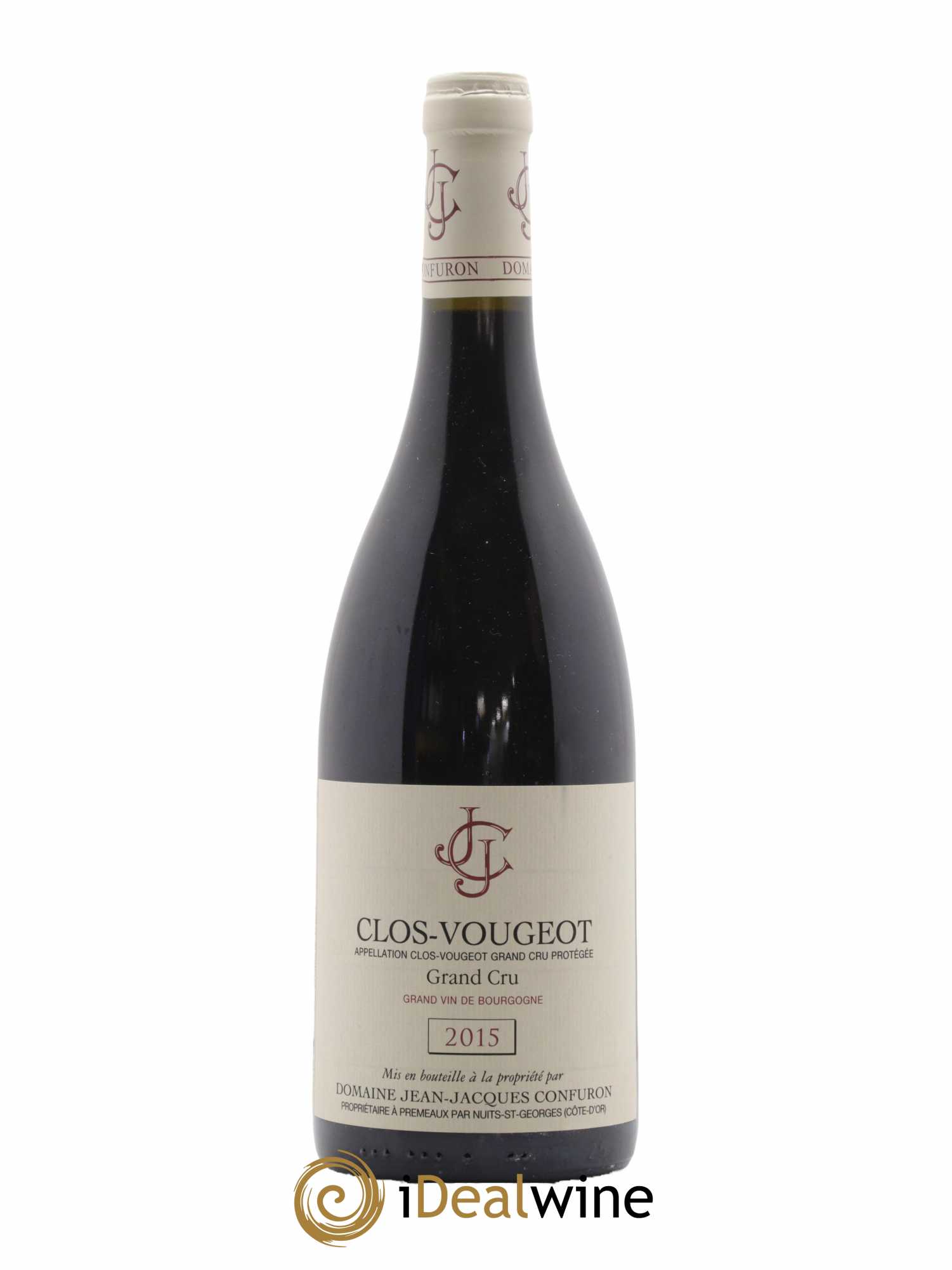 Clos de Vougeot Grand Cru Jean-Jacques Confuron 2015 - Lot de 1 bouteille - 0
