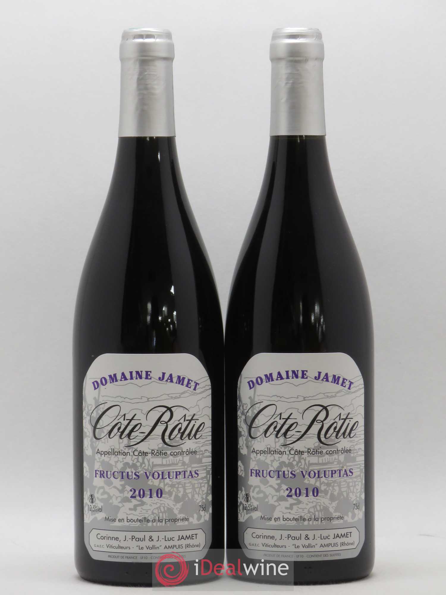 Côte-Rôtie Fructus Voluptas Jamet (Domaine) 2010 - Lot de 2 bouteilles - 0