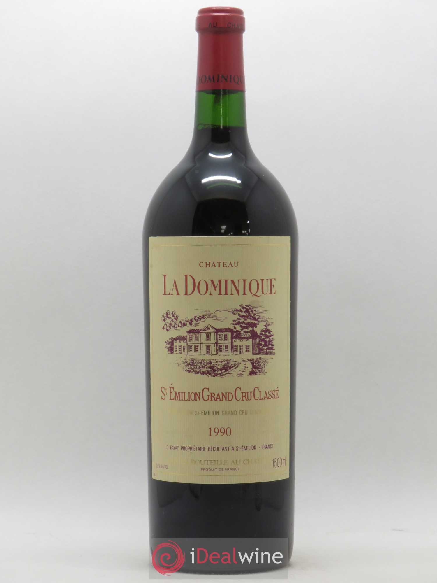 Château la Dominique Grand Cru Classé 1990 - Lot de 1 magnum - 0