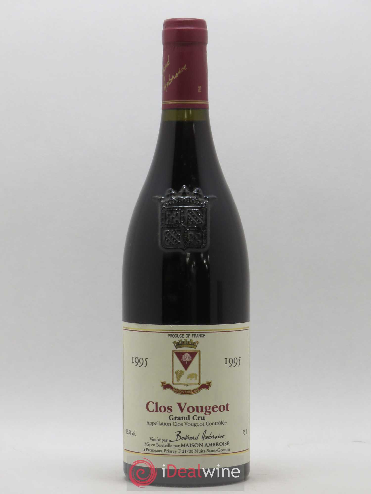 Clos de Vougeot Grand Cru Ambroise 1995 - Lot de 1 bouteille - 0