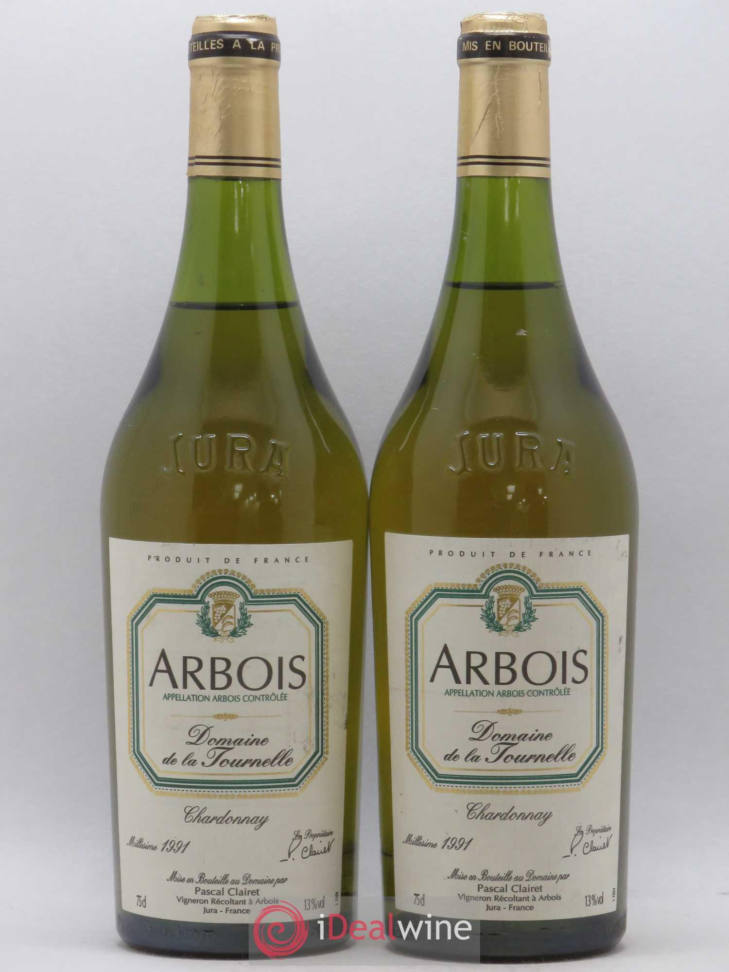 Arbois Domaine de La Tournelle Chardonnay 1991 - Posten von 2 Flaschen - 0