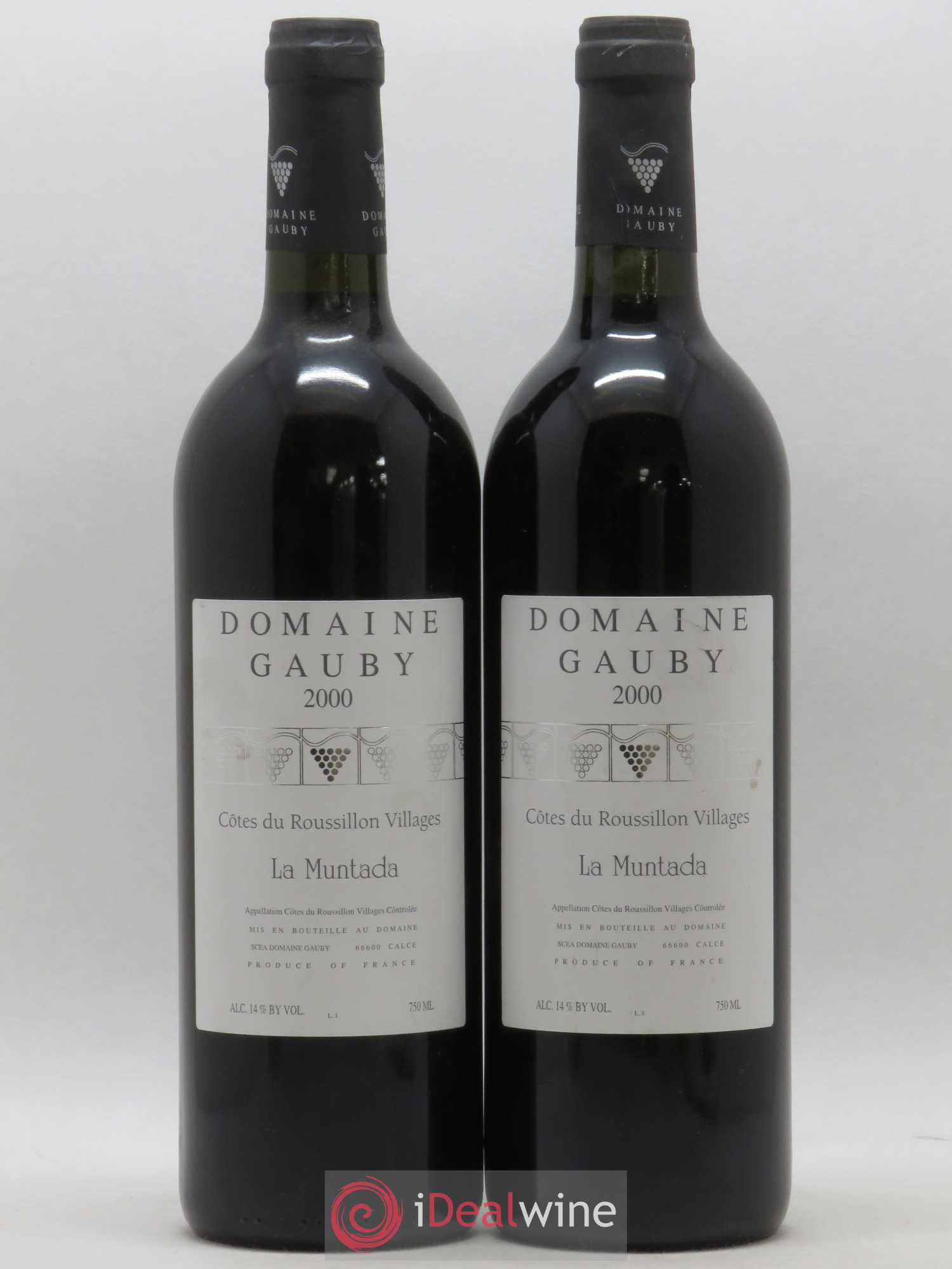 Côtes Catalanes (anciennement Côtes du Roussillon Villages) La Muntada Gauby (Domaine) 2000 - Lot de 2 bouteilles - 0