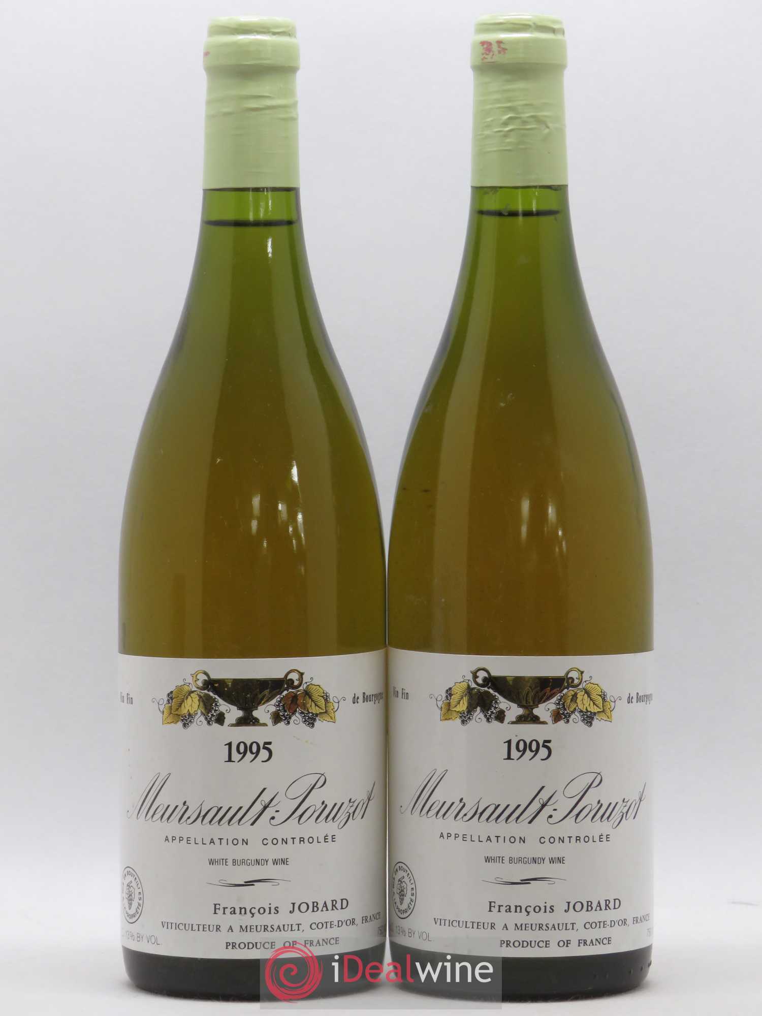 Meursault 1er Cru Poruzots François et Antoine Jobard (Domaine) 1995 - Lot de 2 bouteilles - 0