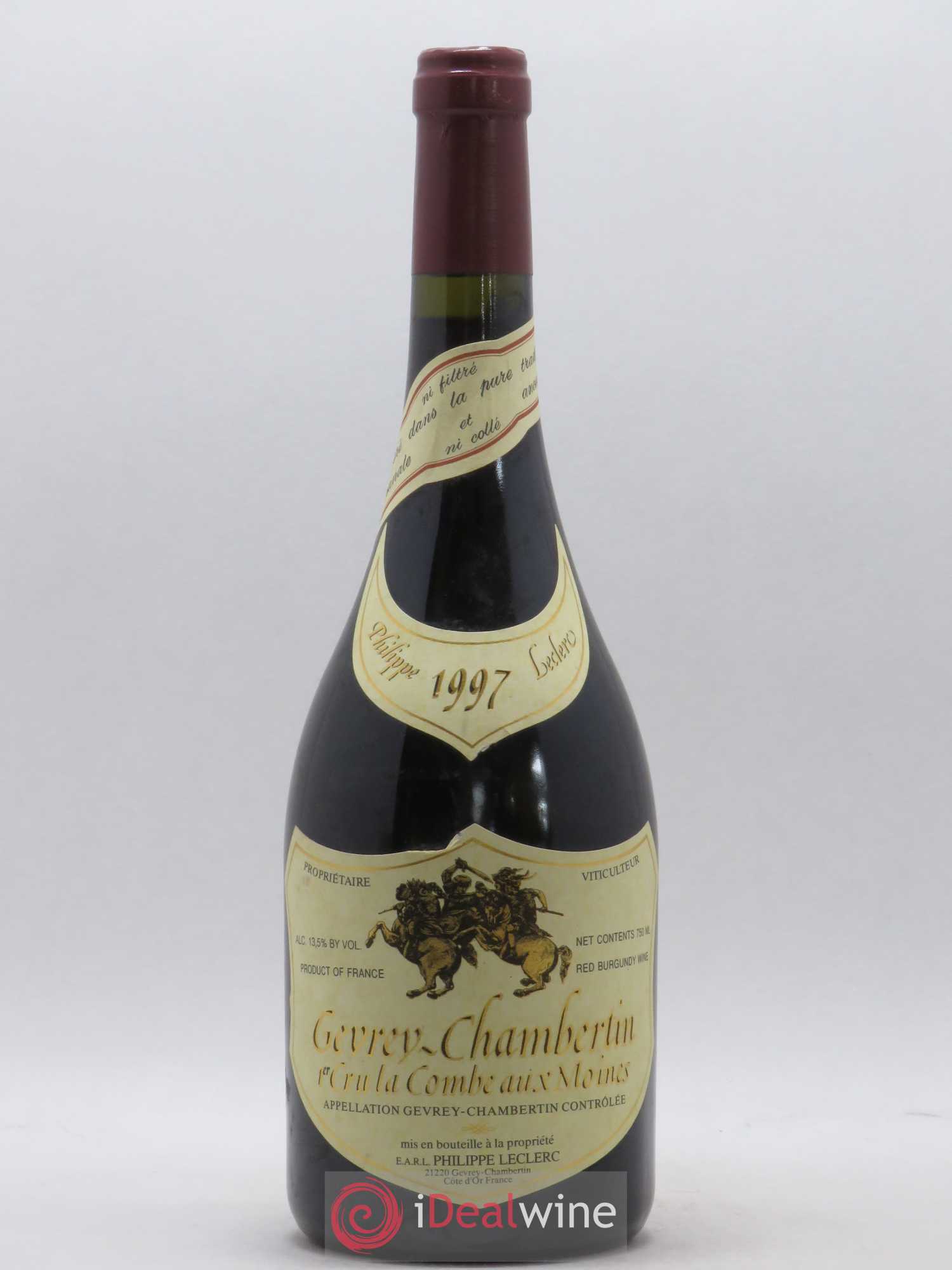 Gevrey-Chambertin 1er Cru La Combe aux Moines Philippe Leclerc 1997 - Lot de 1 bouteille - 0