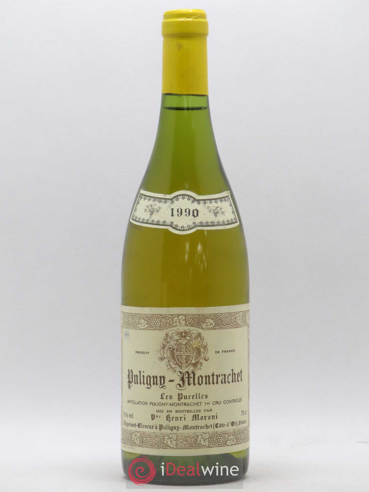 Puligny-Montrachet 1er Cru Les Pucelles Veuve Henri Moroni 1990 - Posten von 1 Flasche - 0