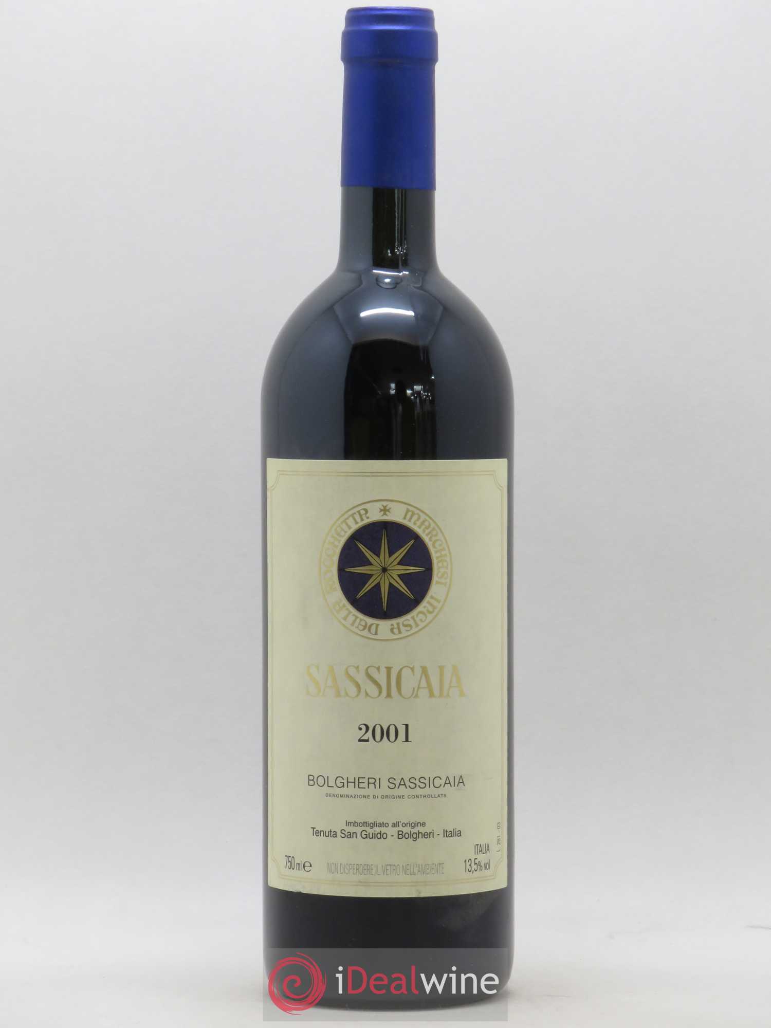 Bolgheri DOC Sassicaia Tenuta San Guido 2001 - Lot de 1 bouteille - 0