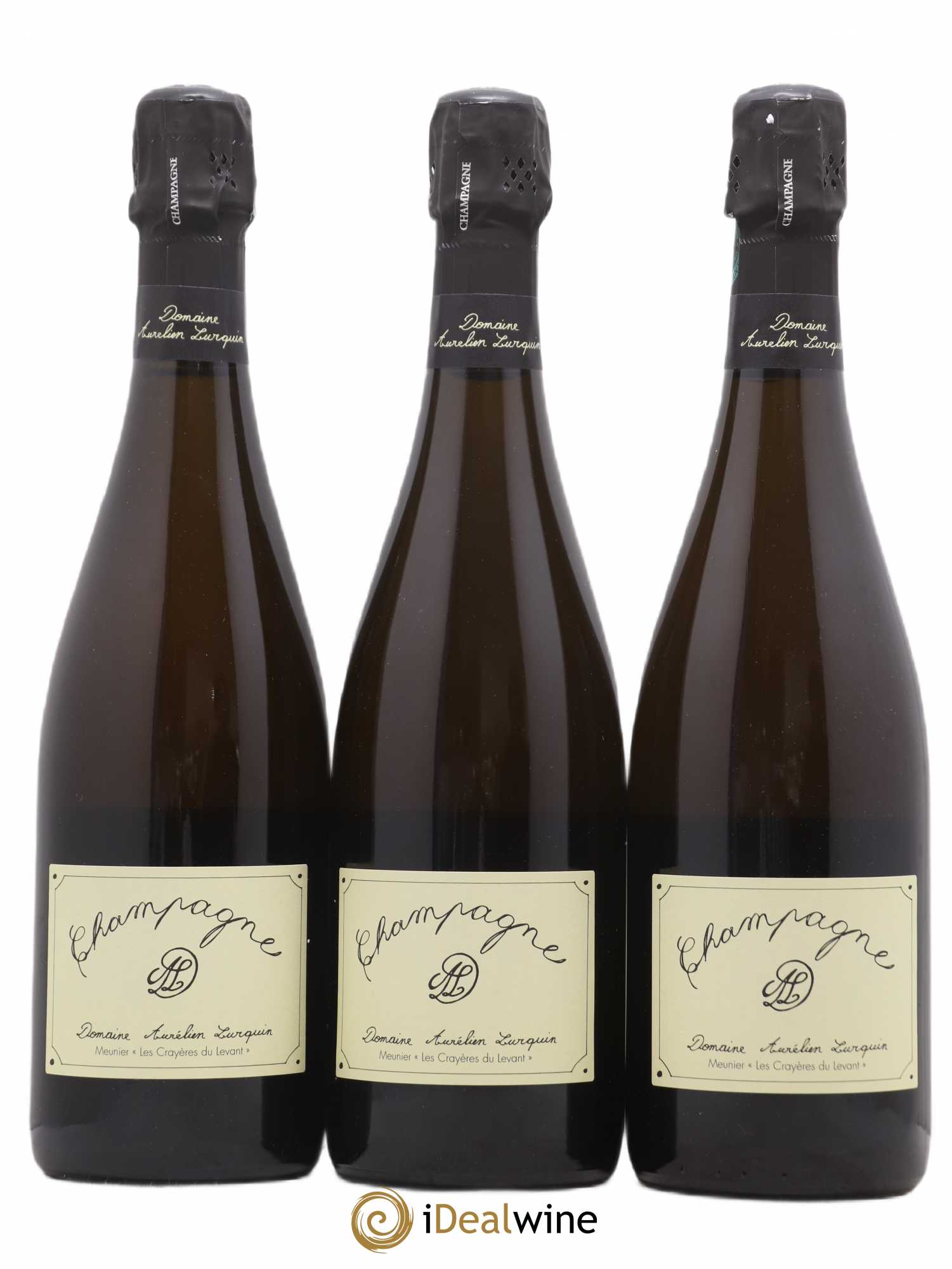 Meunier Les Crayères du Levant Aurélien Lurquin 2018 - Lot de 3 bouteilles - 0