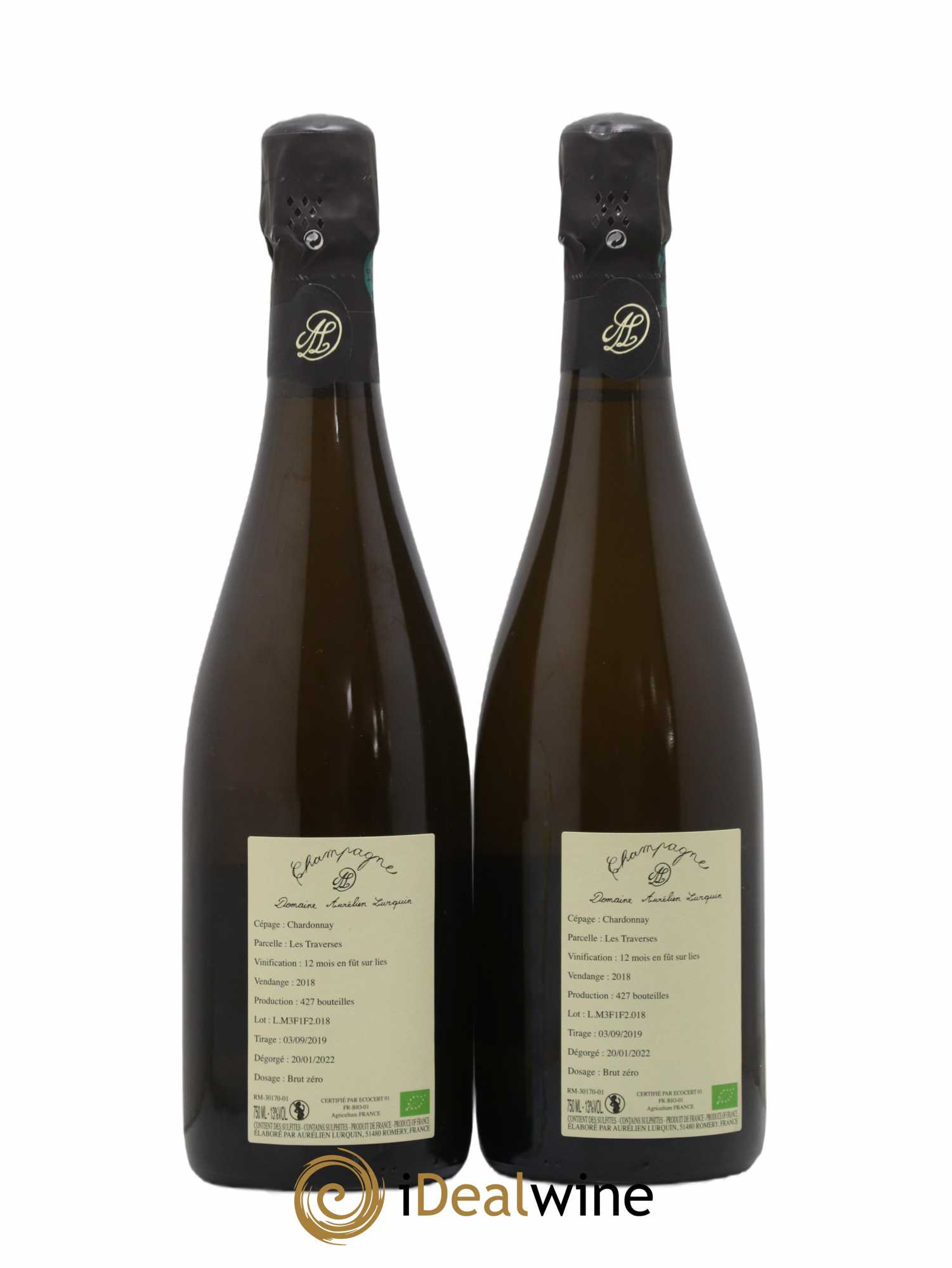 Chardonnay Aurélien Lurquin 2018 - Lot of 2 bottles - 1