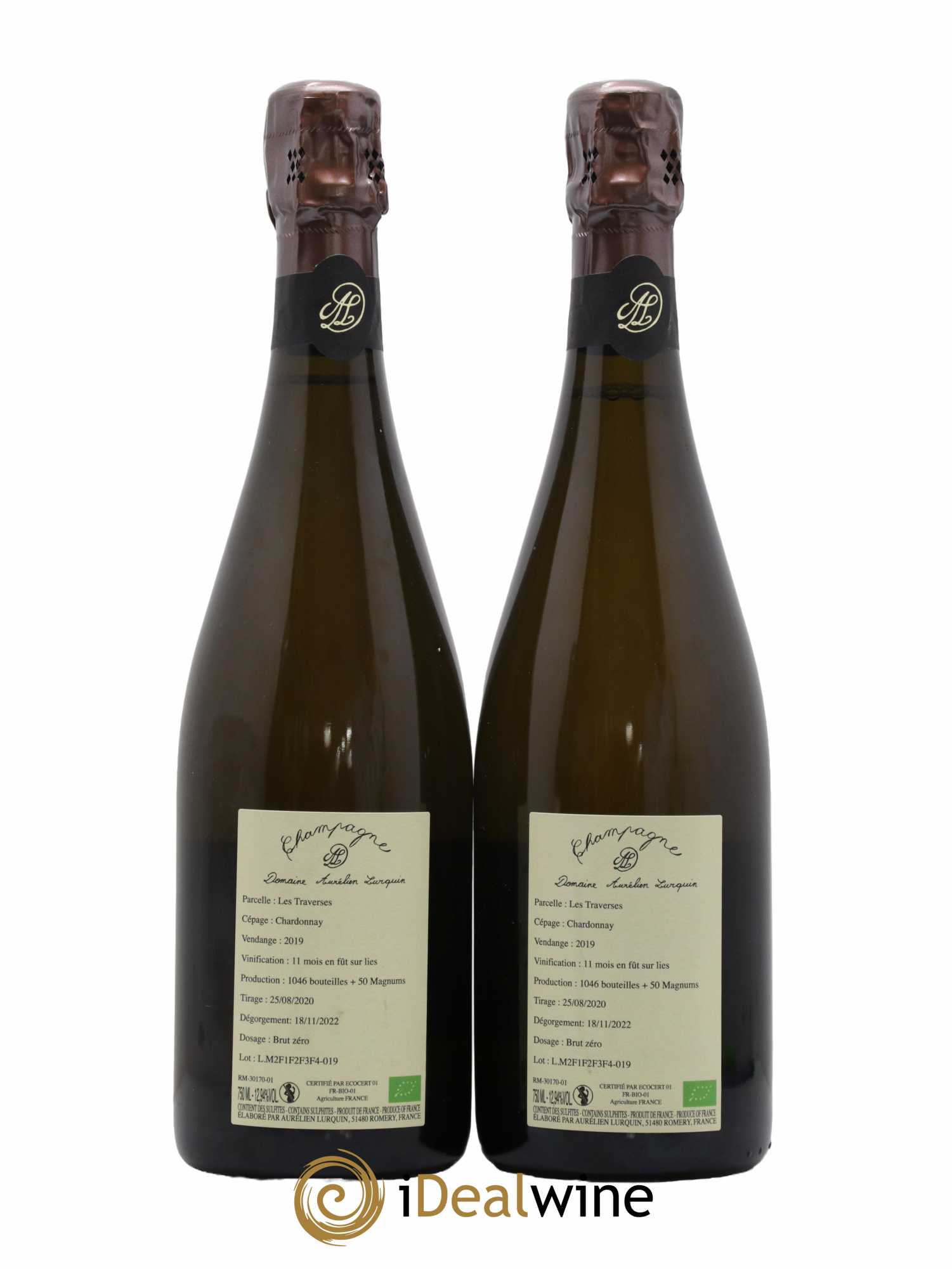 Chardonnay Aurélien Lurquin Les Traverses 2019 - Lot de 2 bouteilles - 1
