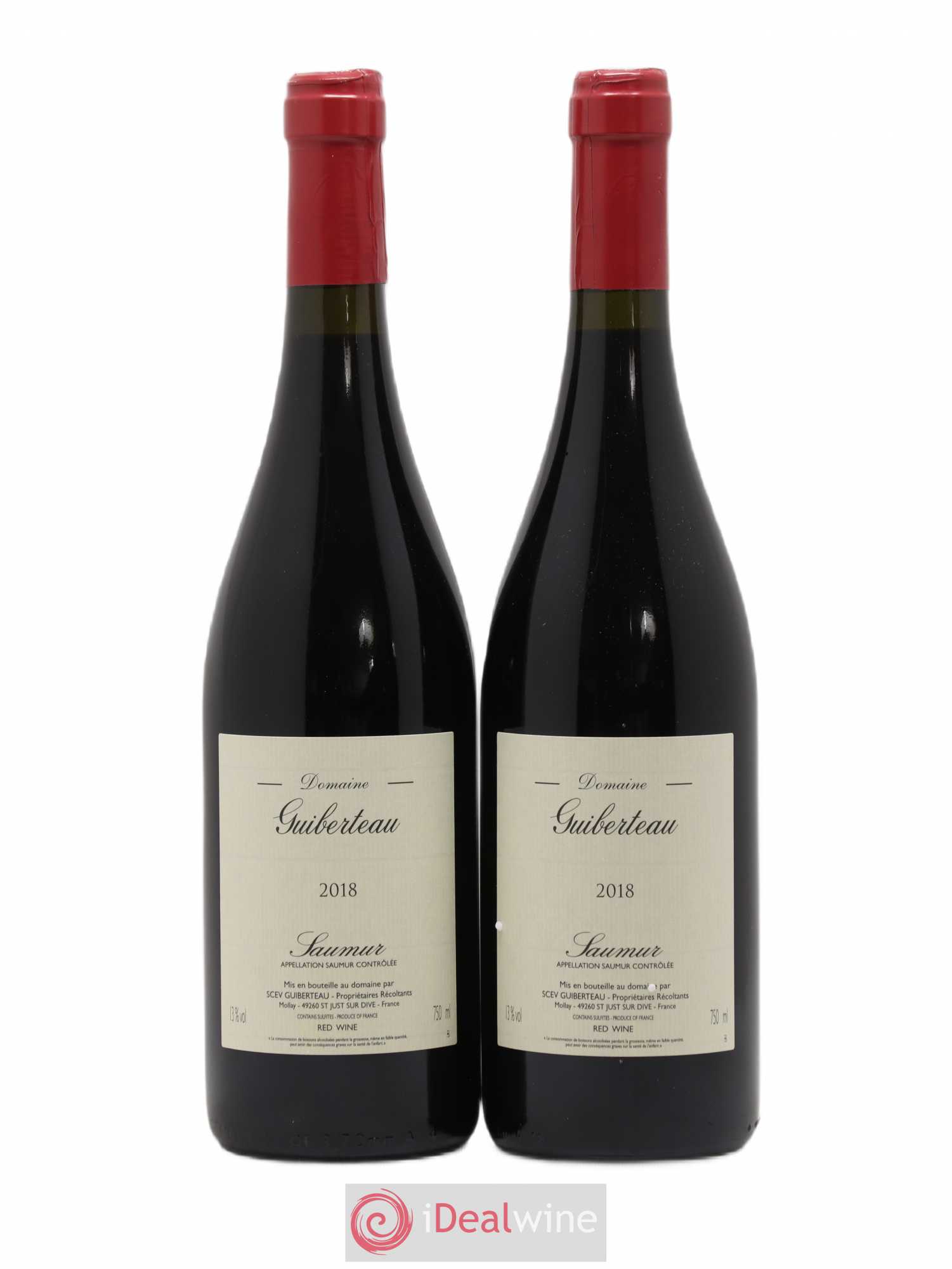 Saumur Domaine Guiberteau 2018 - Lot de 2 bouteilles - 0
