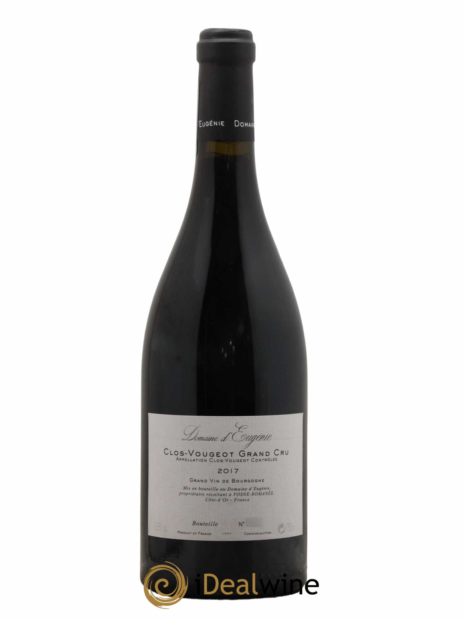 Clos de Vougeot Grand Cru Domaine René Engel - Domaine Eugénie 2017 - Lot de 1 bouteille - 1