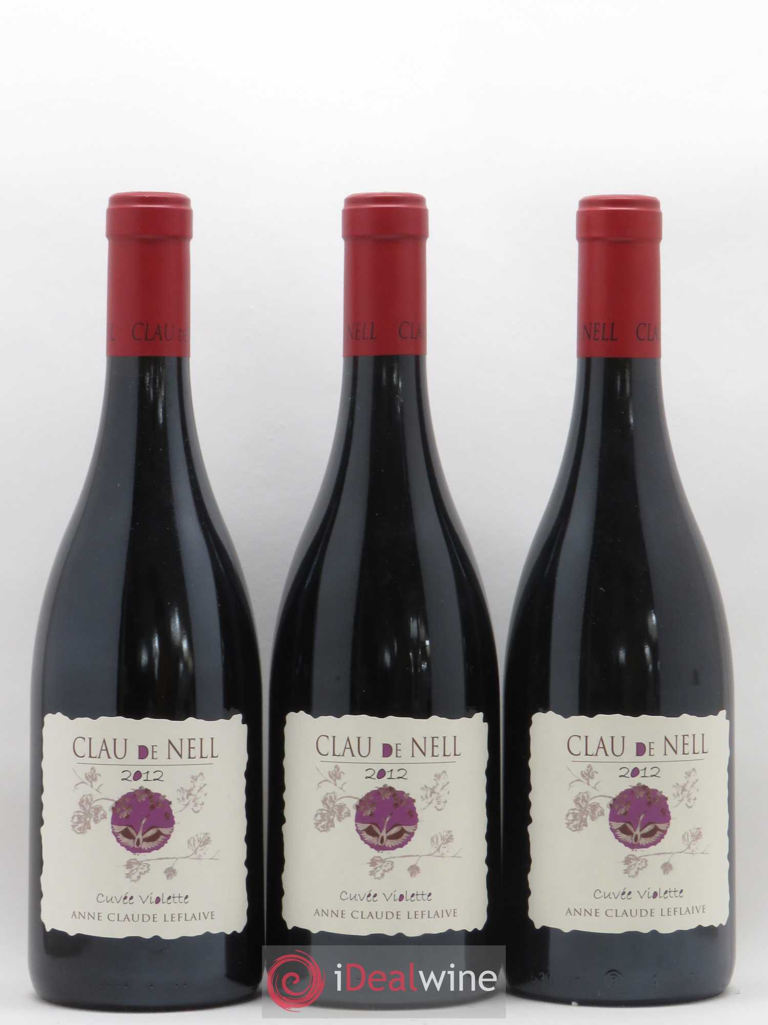 Anjou Cuvée Violette Clau de Nell (sans prix de réserve) 2012 - Lot de 3 bouteilles - 0
