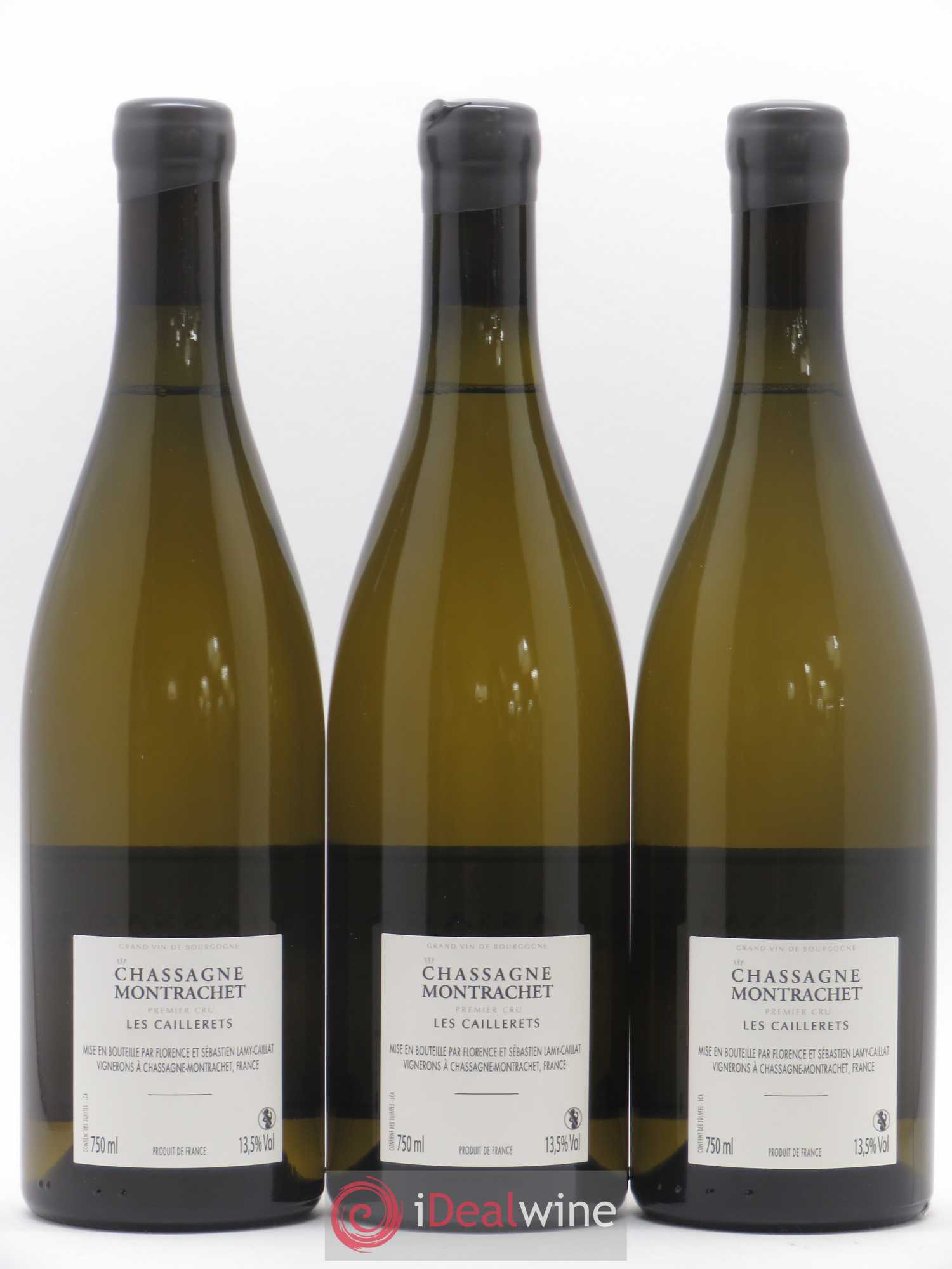 Chassagne-Montrachet 1er Cru Les Caillerets Lamy-Caillat (Domaine) 2017 - Lot de 3 bouteilles - 1
