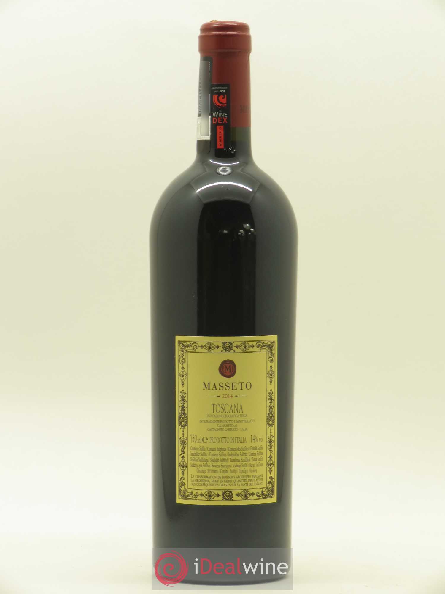 Toscana IGT Tenuta Dell'Ornellaia Masseto Frescobaldi 2014 - Lot de 1 bouteille - 1