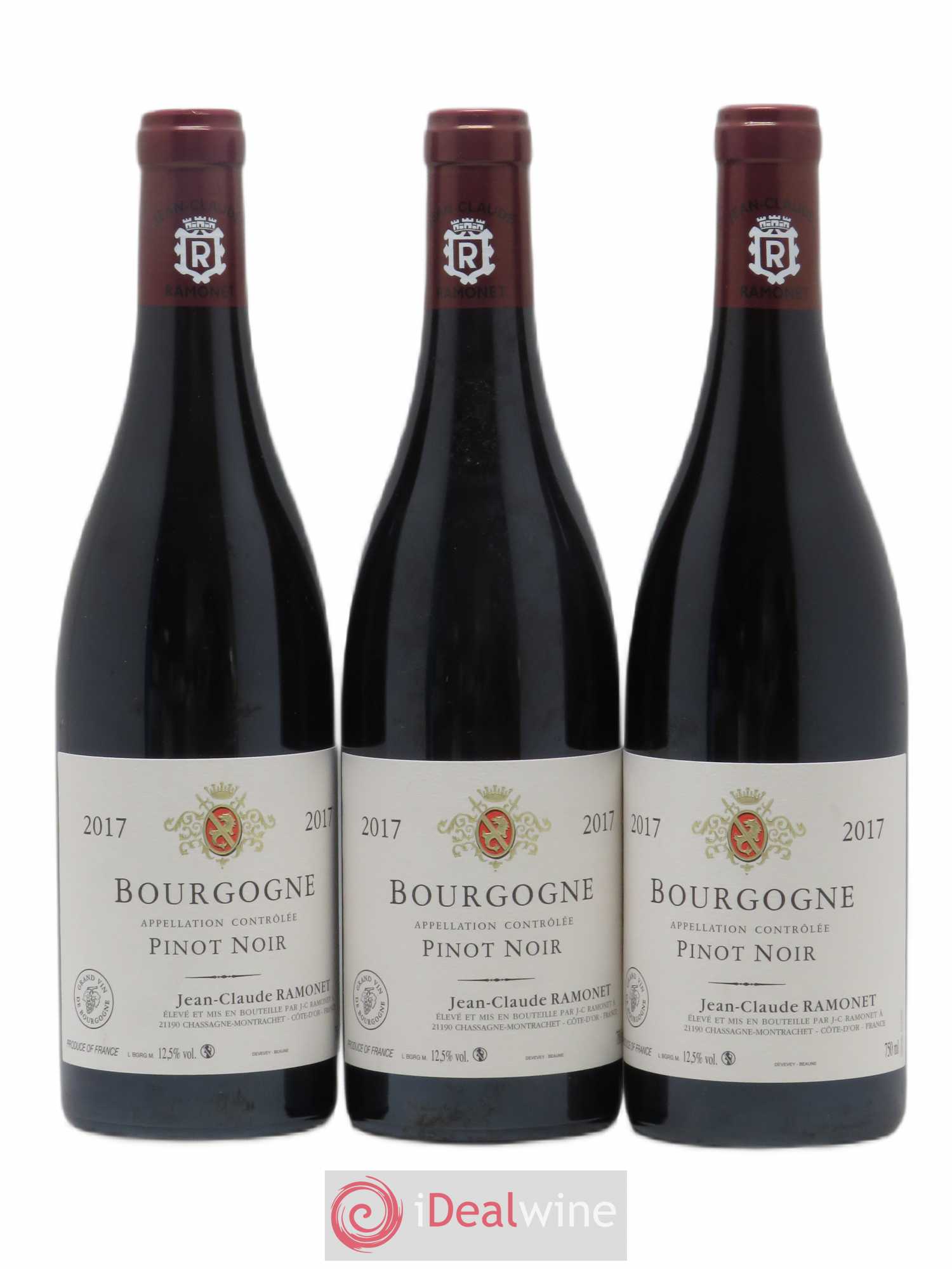 Bourgogne Pinot Noir Ramonet (Domaine) 2017 - Lot de 3 bouteilles - 0