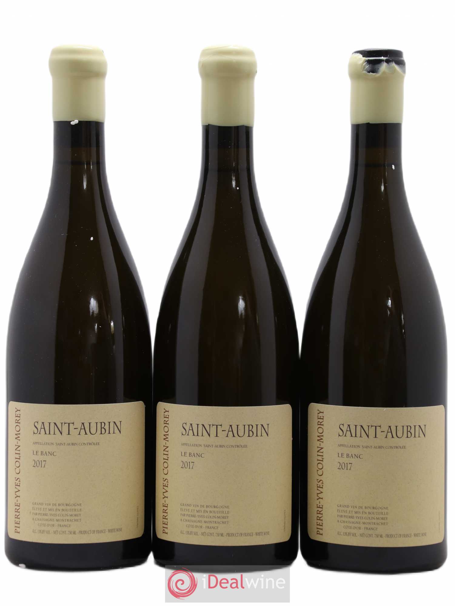 Saint-Aubin Le Banc Pierre-Yves Colin Morey 2017 - Posten von 3 Flaschen - 0