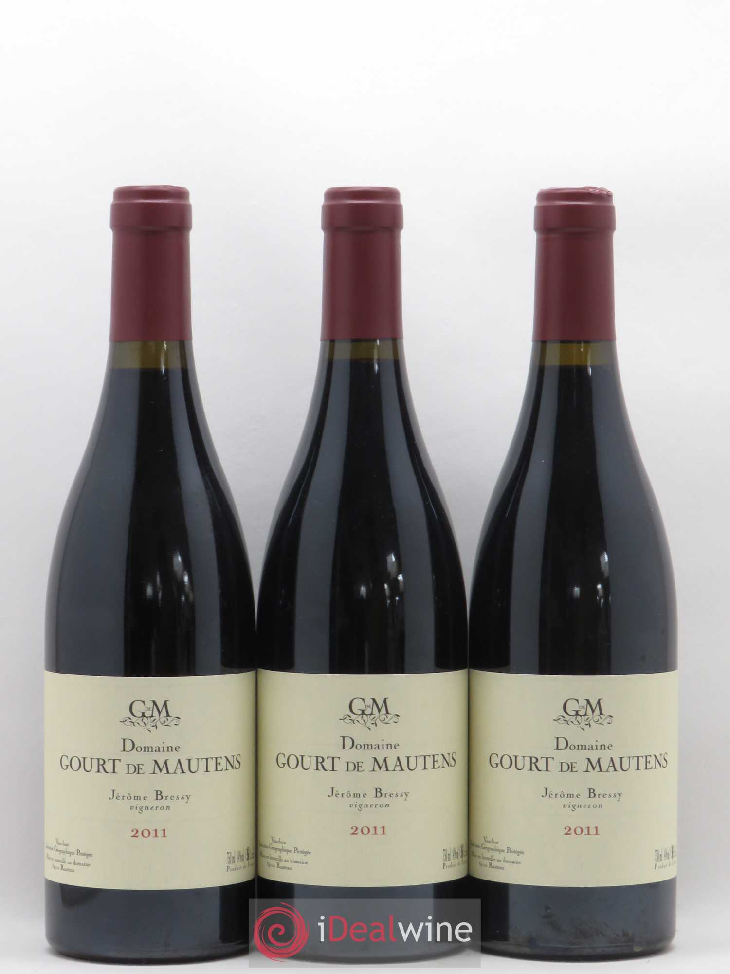 Vaucluse (Vin de Pays de Vaucluse) Domaine Gourt de Mautens - Jérôme Bressy 2011 - Lot de 6 bouteilles - 1
