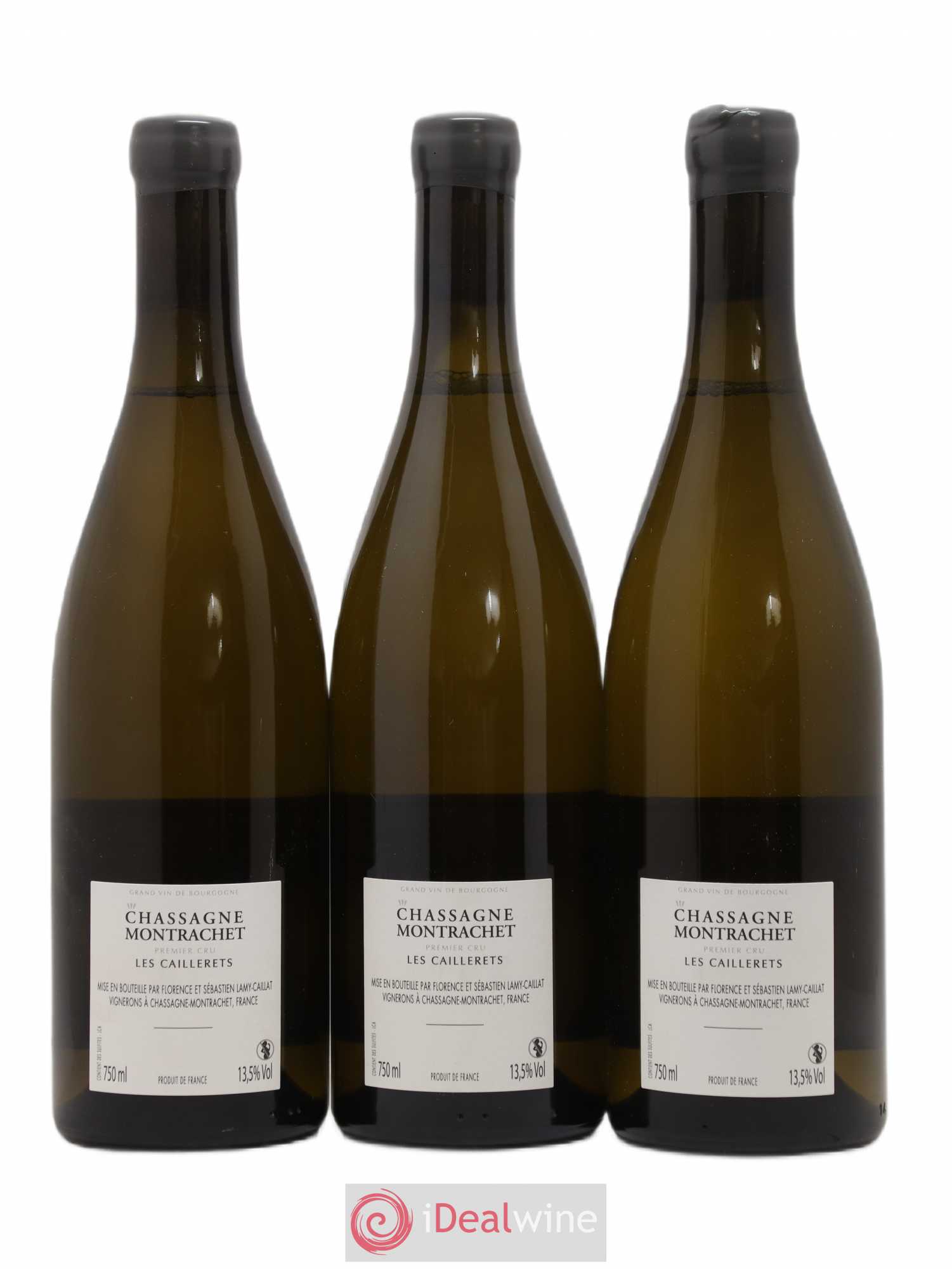 Chassagne-Montrachet 1er Cru Les Caillerets Lamy-Caillat (Domaine) 2017 - Lot de 3 bouteilles - 1