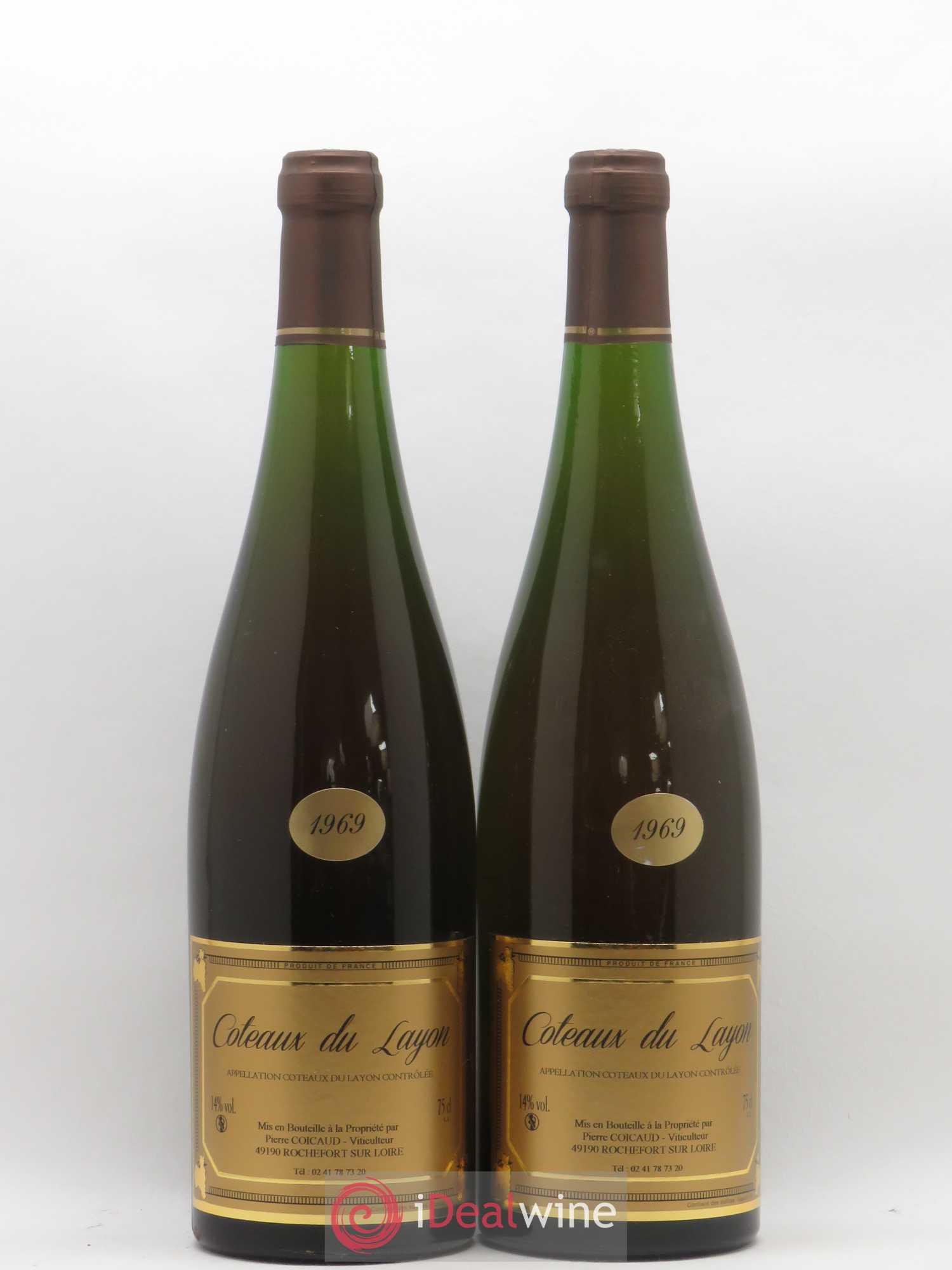 Coteaux du Layon Pierre Coicaud 1969 - Lotto di 2 bottiglie - 0