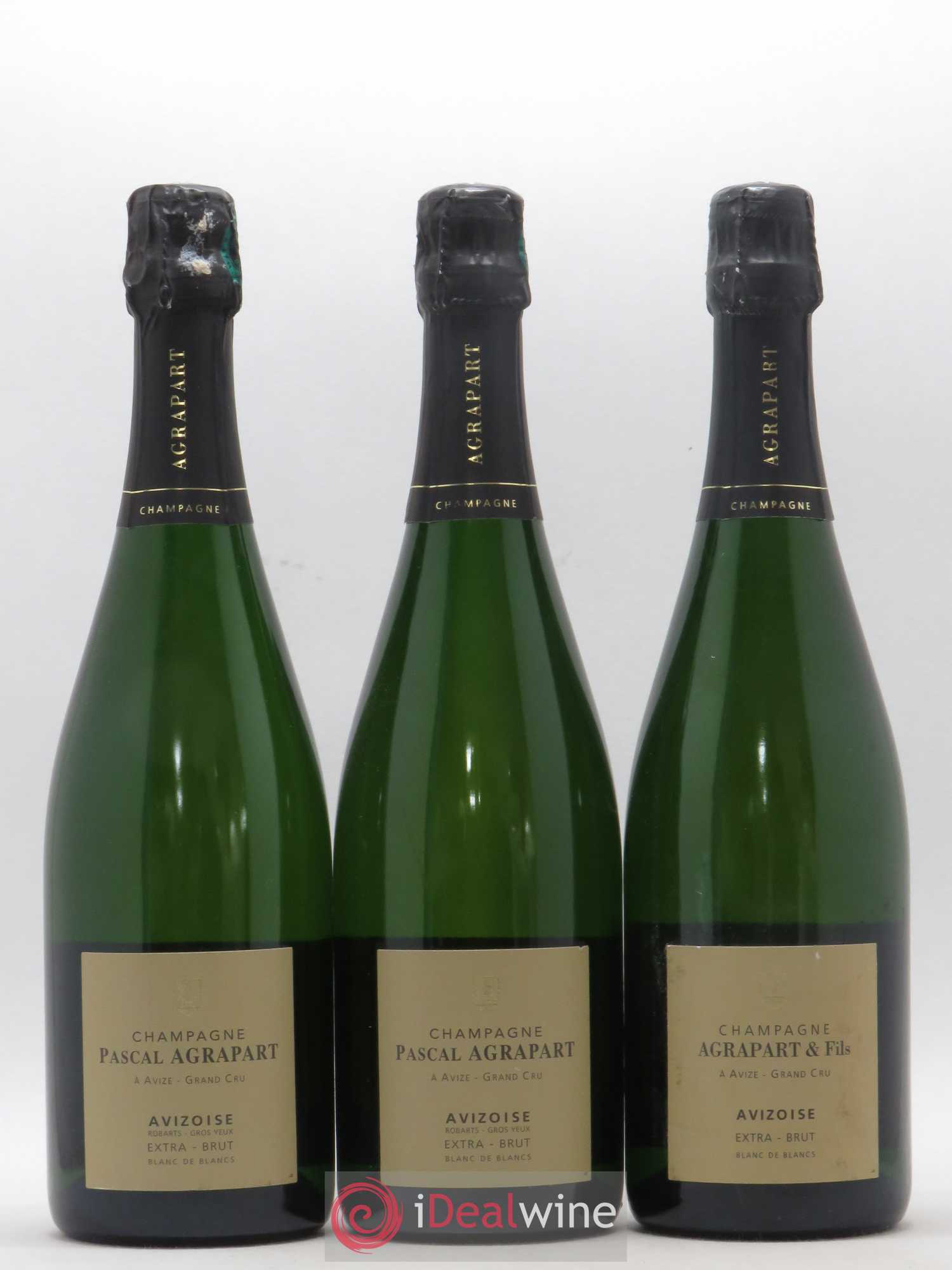 Avizoise Blanc de Blancs Brut Nature Pascal Agrapart 2010 - Lot de 3 bouteilles - 0