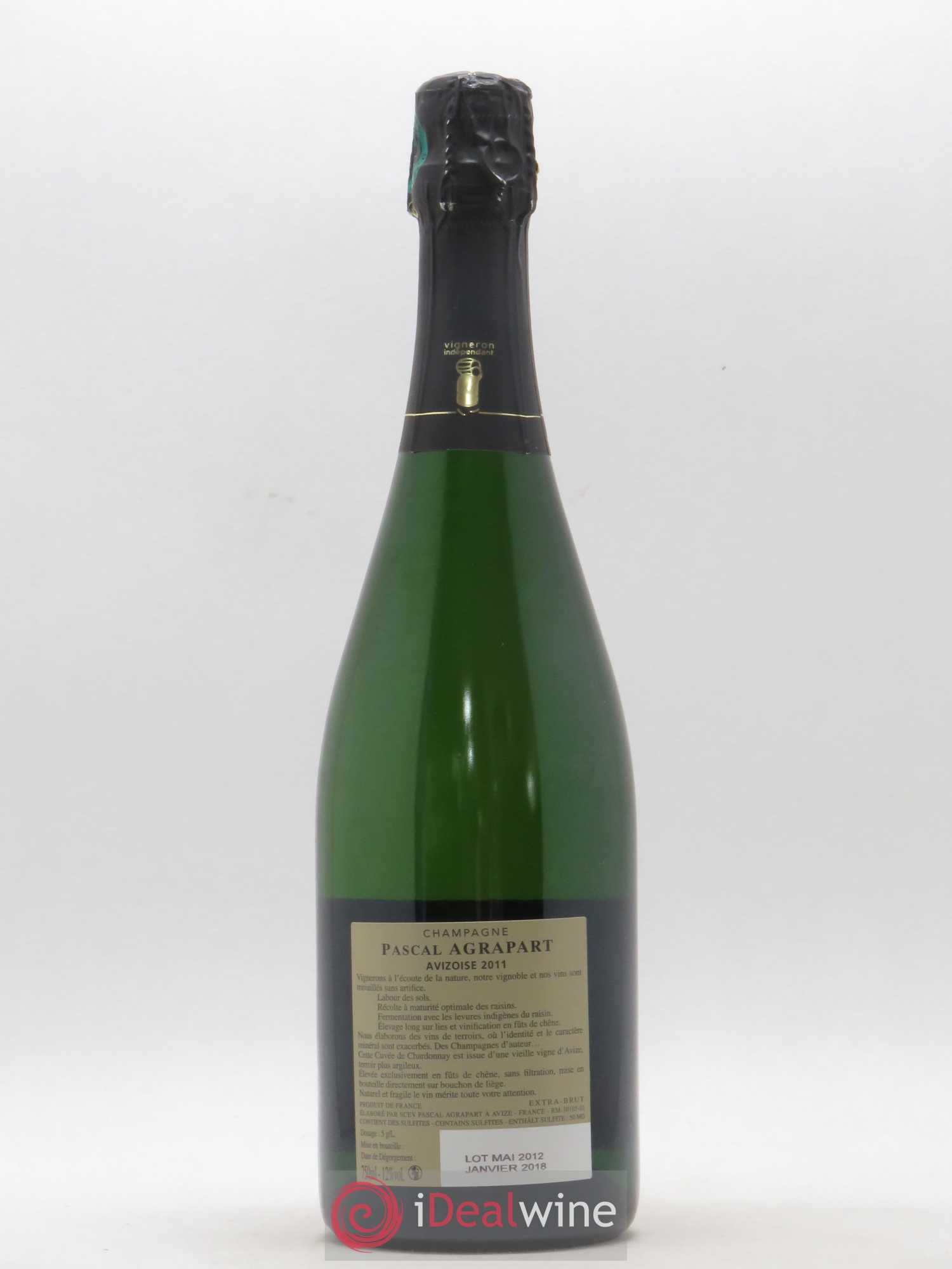Avizoise Blanc de Blancs Brut Nature Pascal Agrapart 2011 - Lot de 1 bouteille - 1