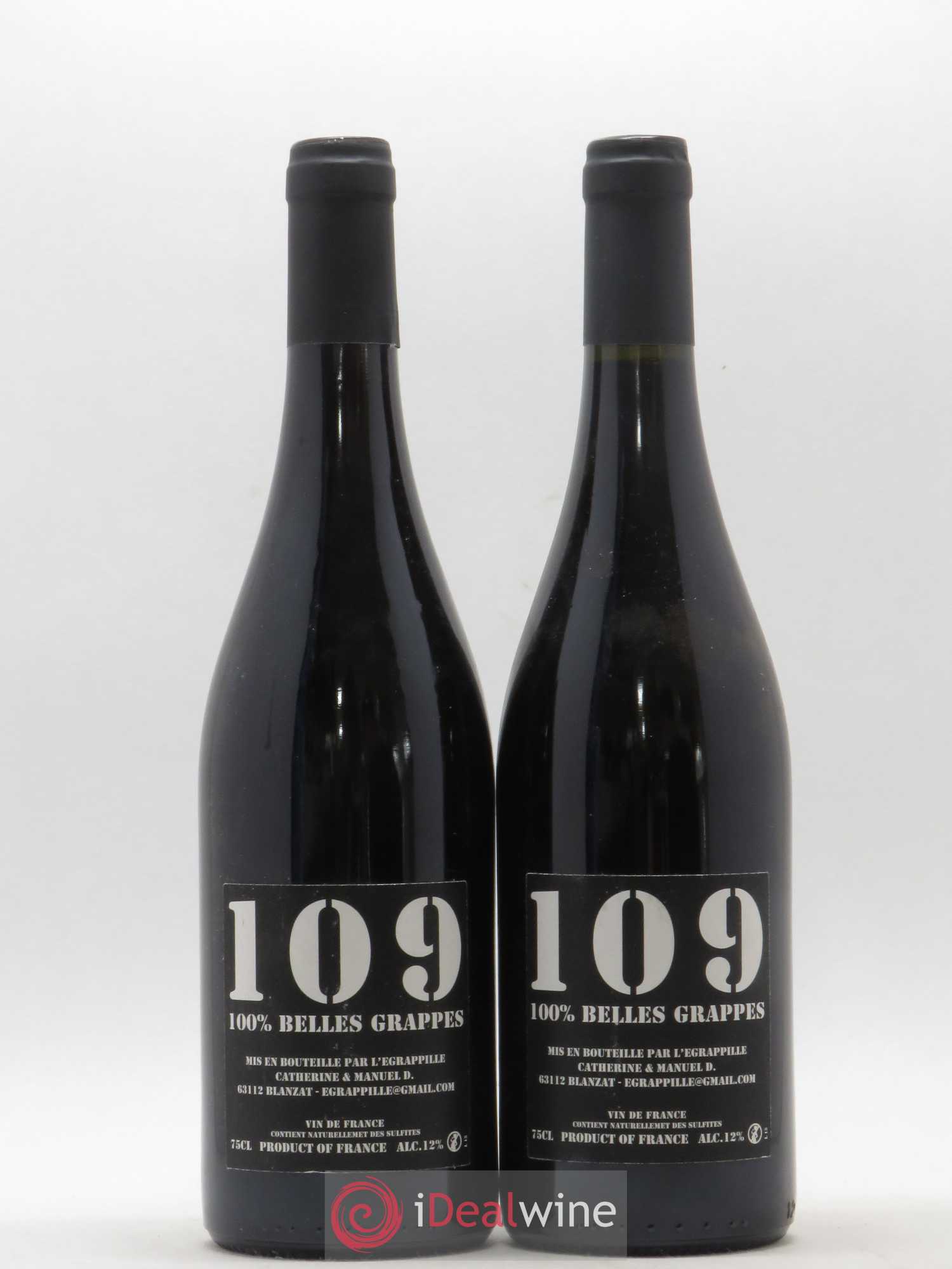 Vin de France Auvergne 109 L'Egrapille Catherine Dumora 2015 - Posten von 2 Flaschen - 0