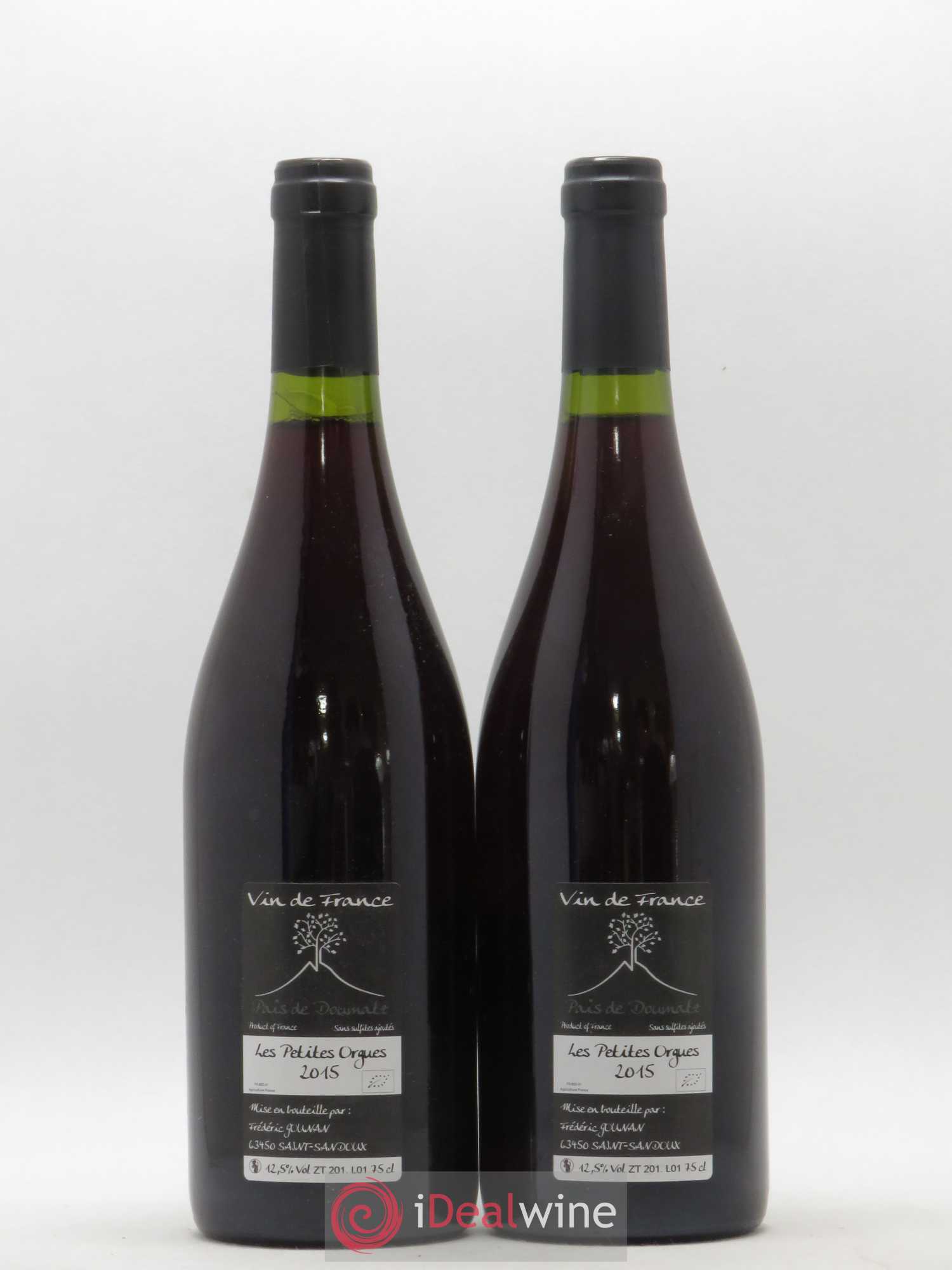 Vin de France Les Petites Orgues Vignoble de l'Arbre Blanc 2015 - Lot de 2 bouteilles - 1