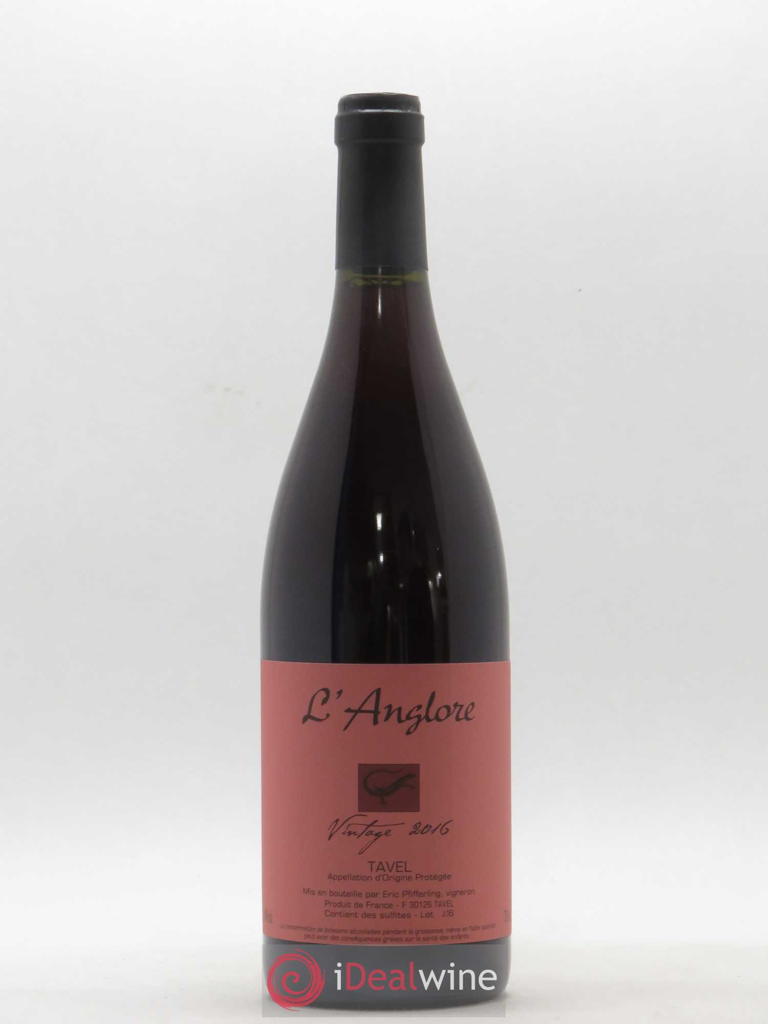 Tavel Vintage L'Anglore 2016 - Lot de 1 bouteille - 0