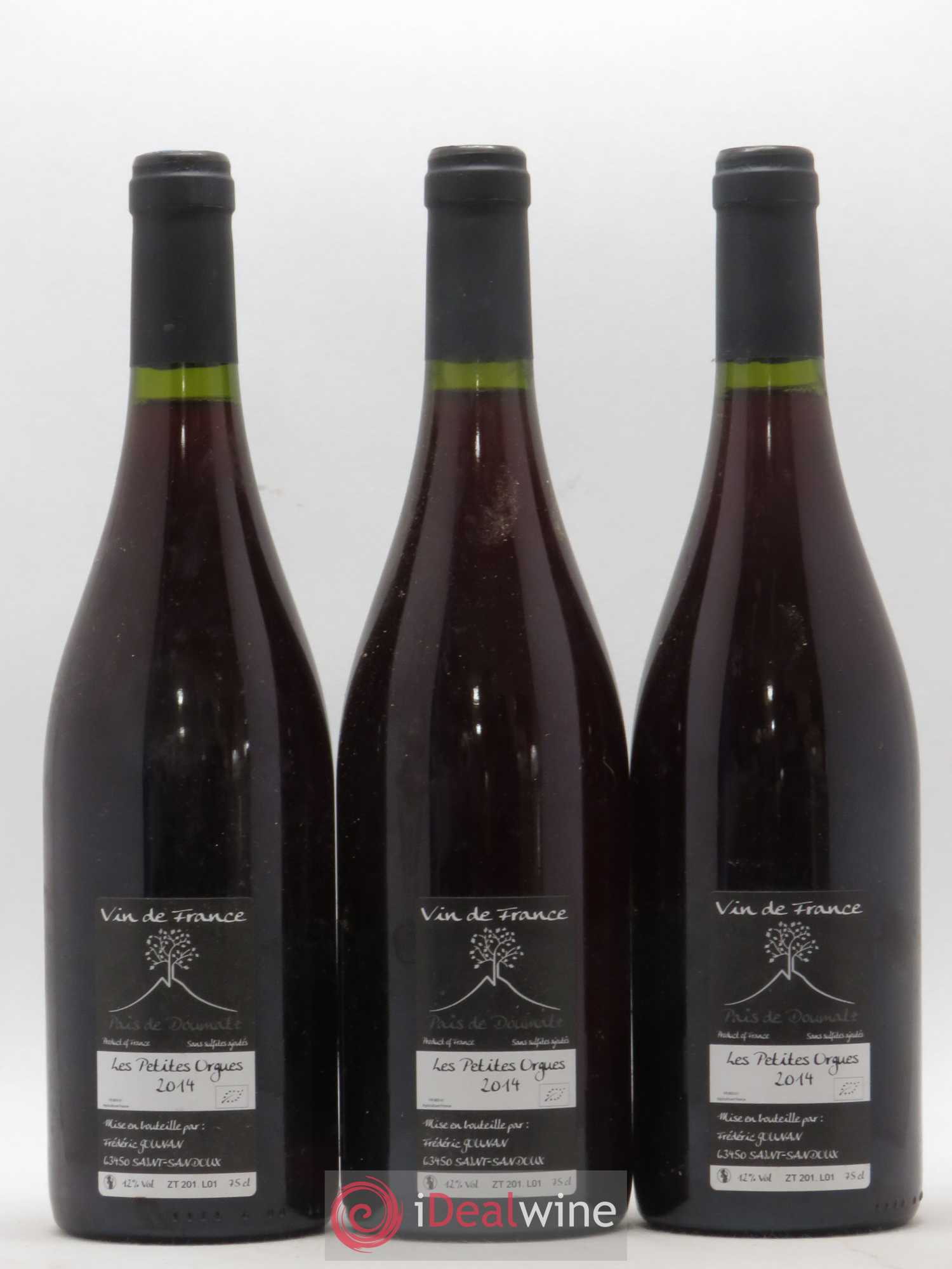 Vin de France Les Petites Orgues Vignoble de l'Arbre Blanc 2014 - Lot de 3 bouteilles - 1
