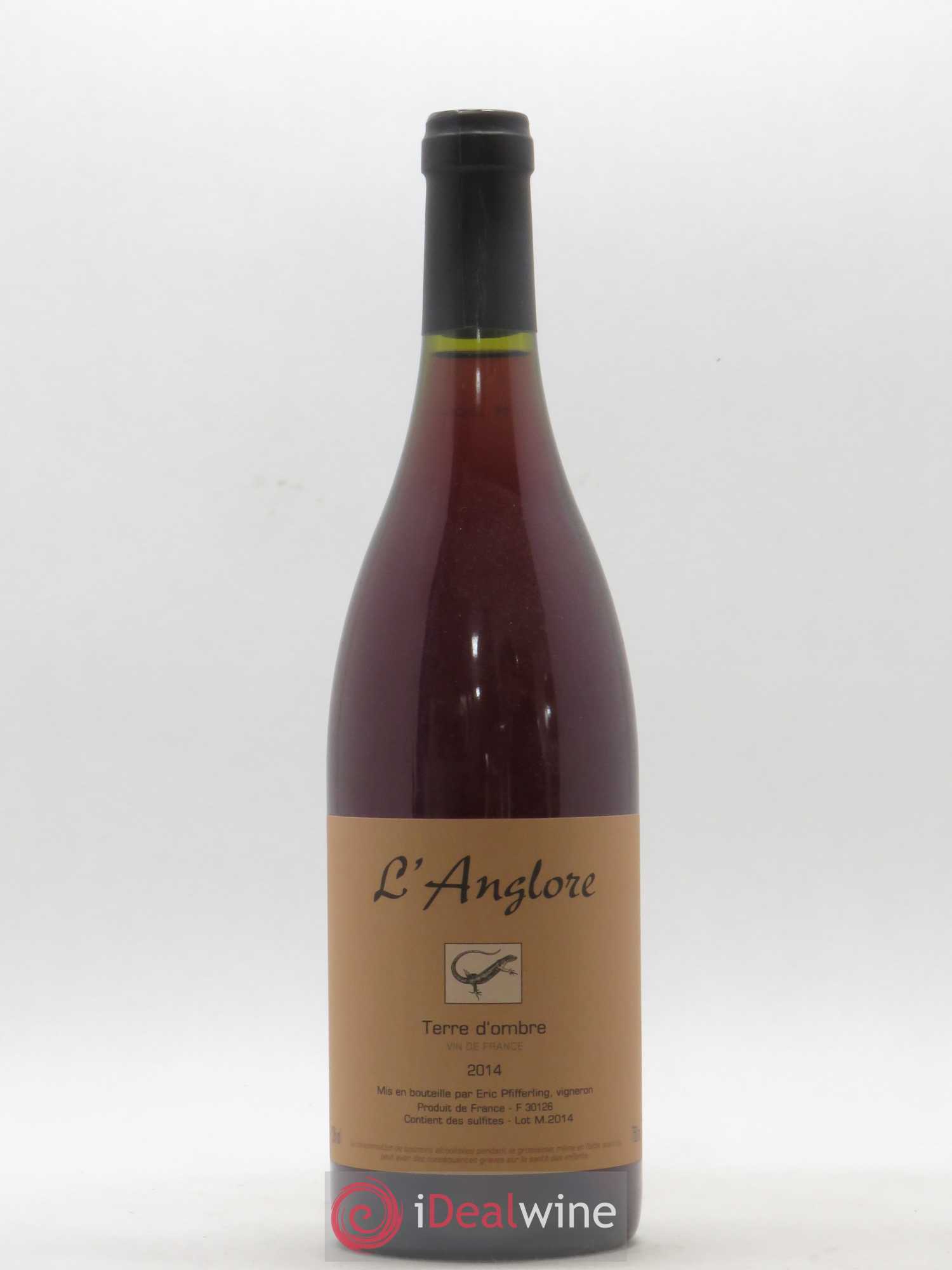 Vin de France Terre d'Ombre L'Anglore 2014 - Lot de 1 bouteille - 0